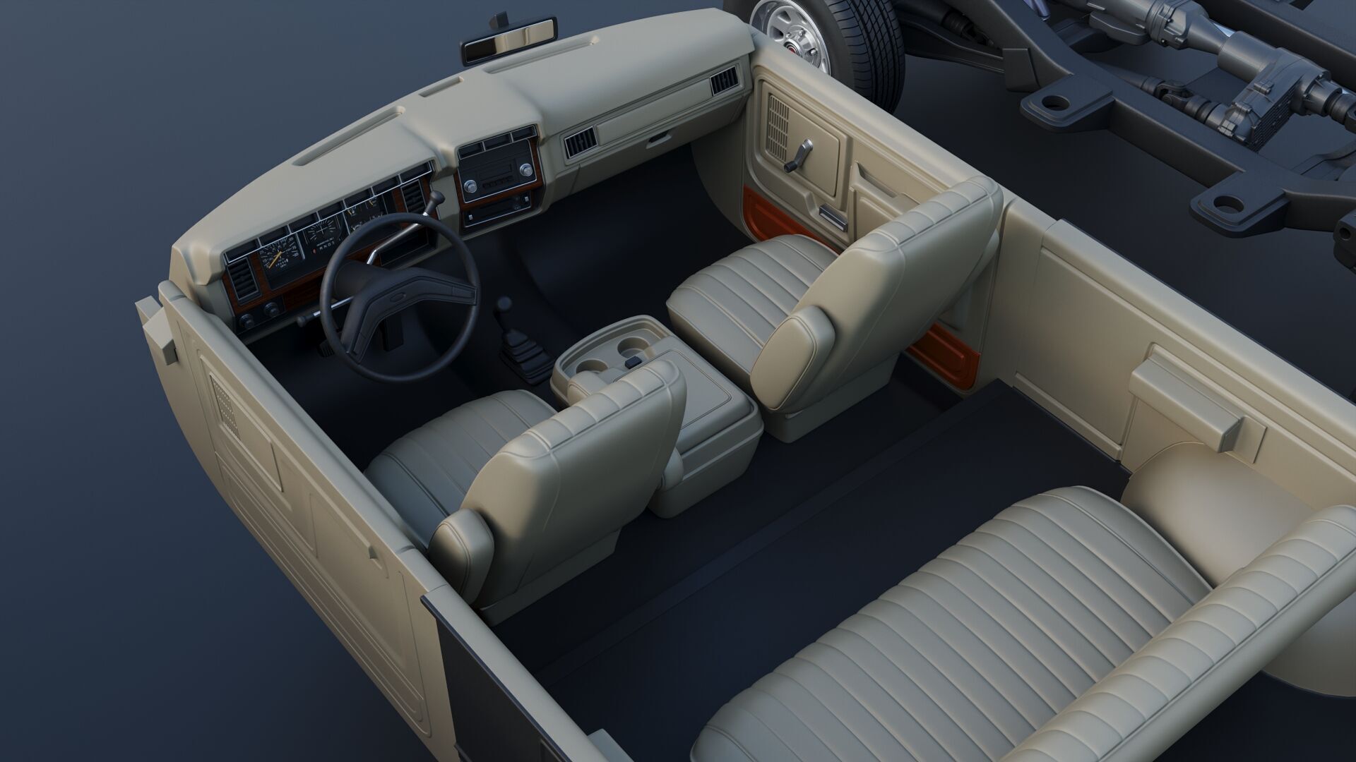 Bronco 1983 3D print model_36