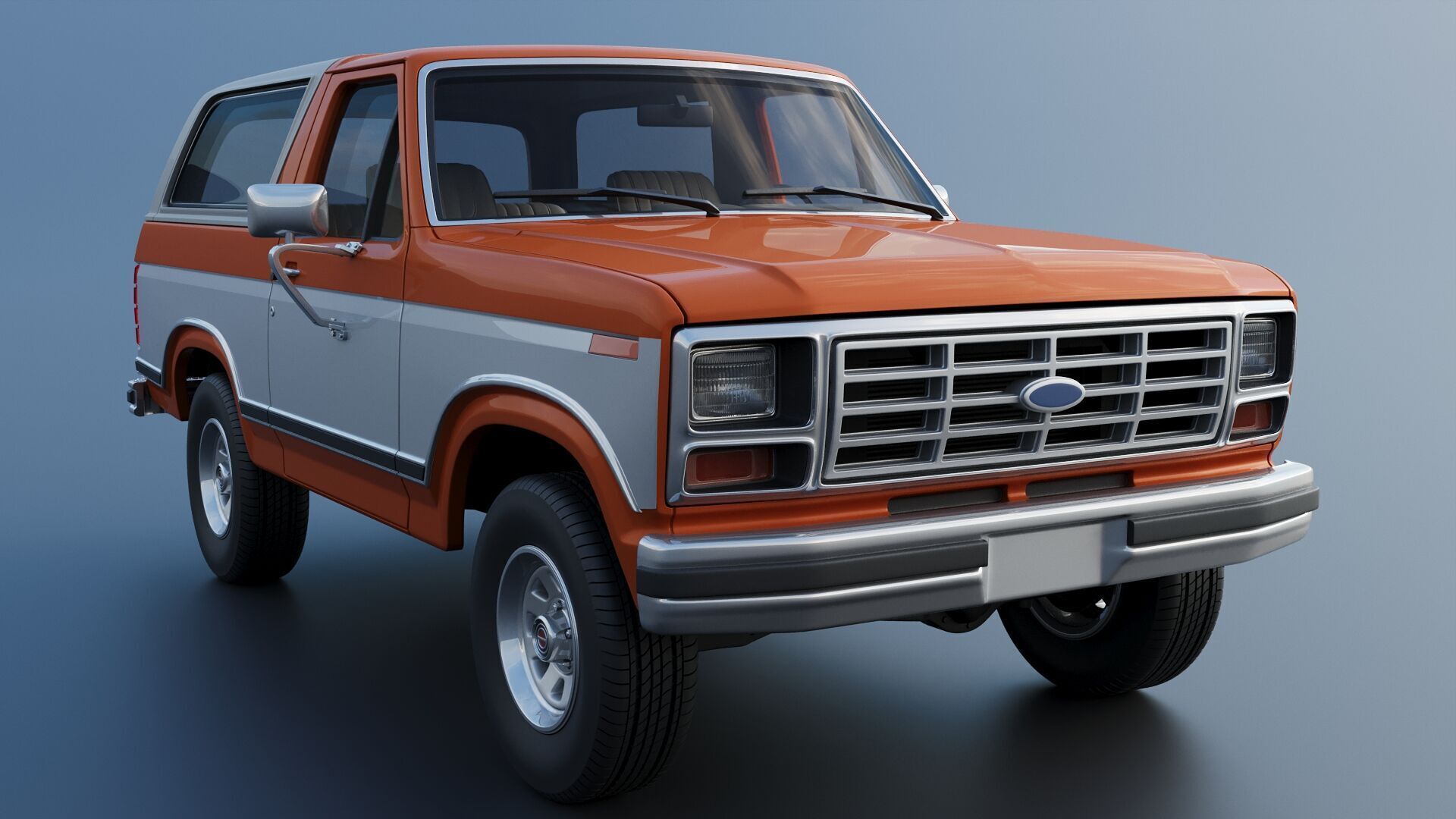 Bronco 1983 3D print model_12
