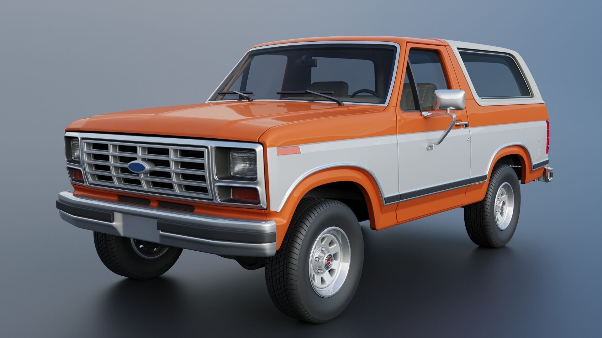 Bronco 1983 3D print model_4