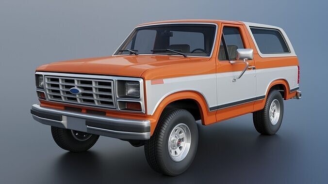 Bronco 1983 3D print model 5