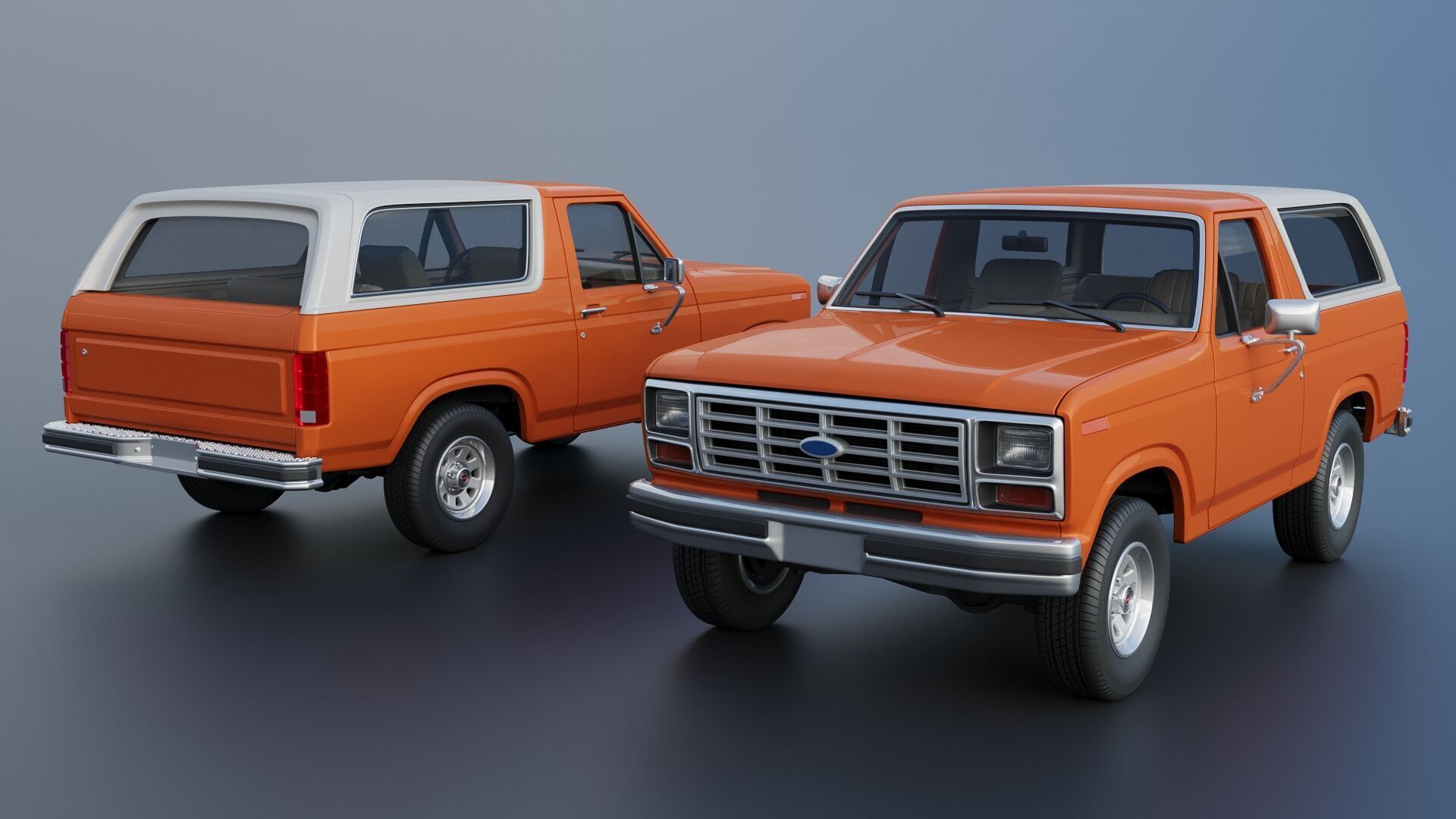 Bronco 1983 3D print model_2