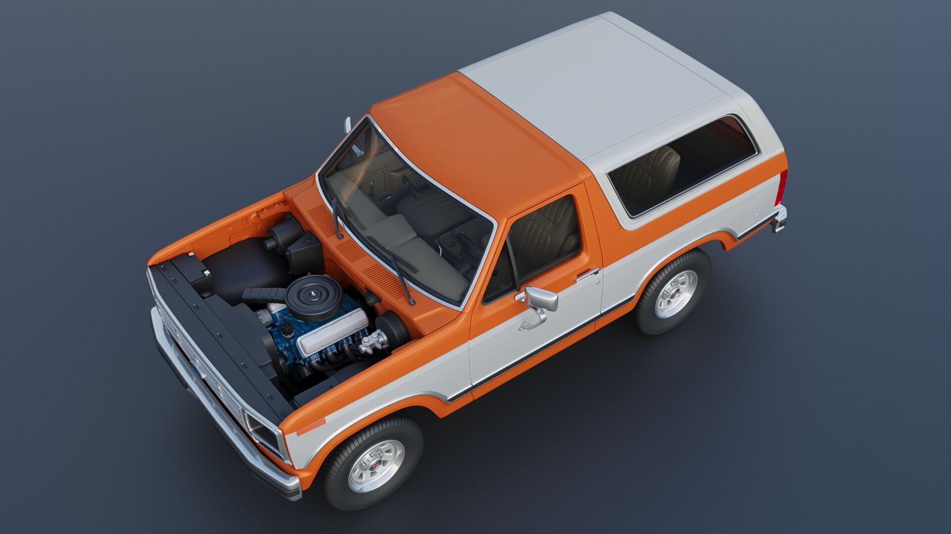 Bronco 1983 3D print model_16