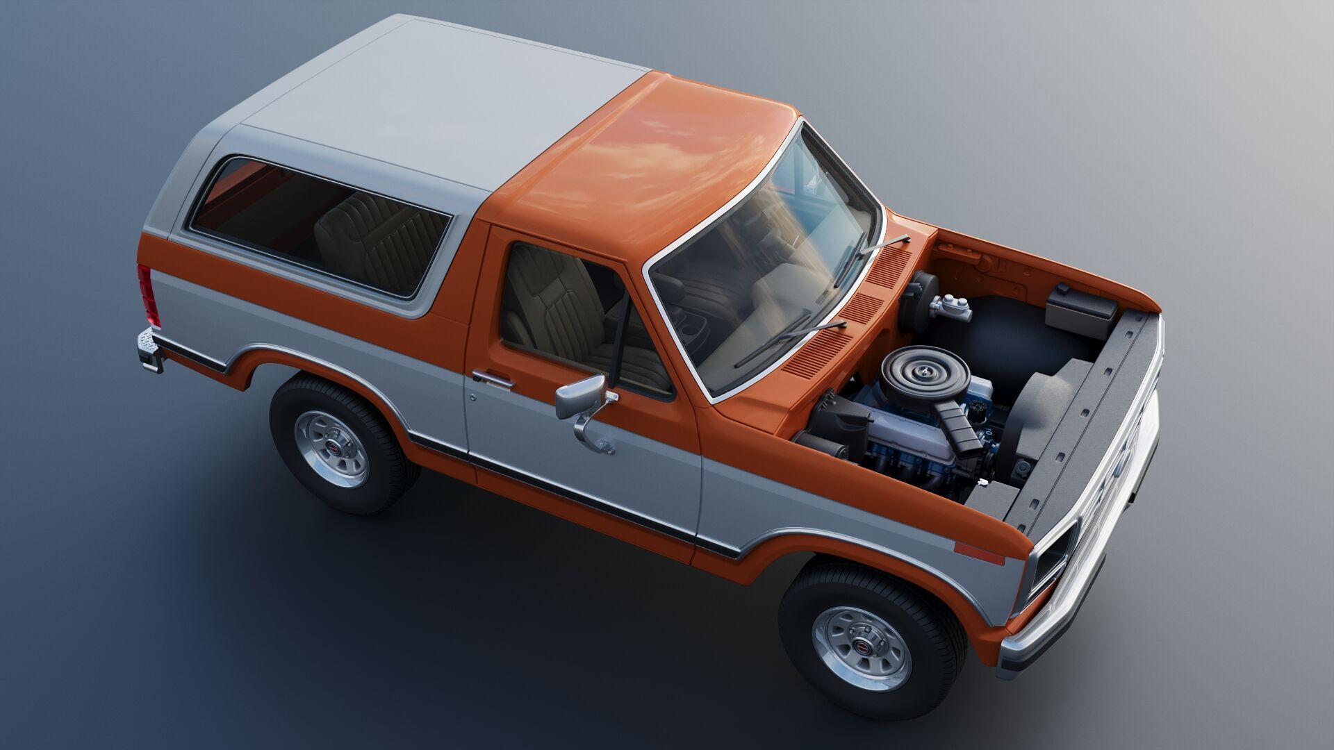 Bronco 1983 3D print model_17