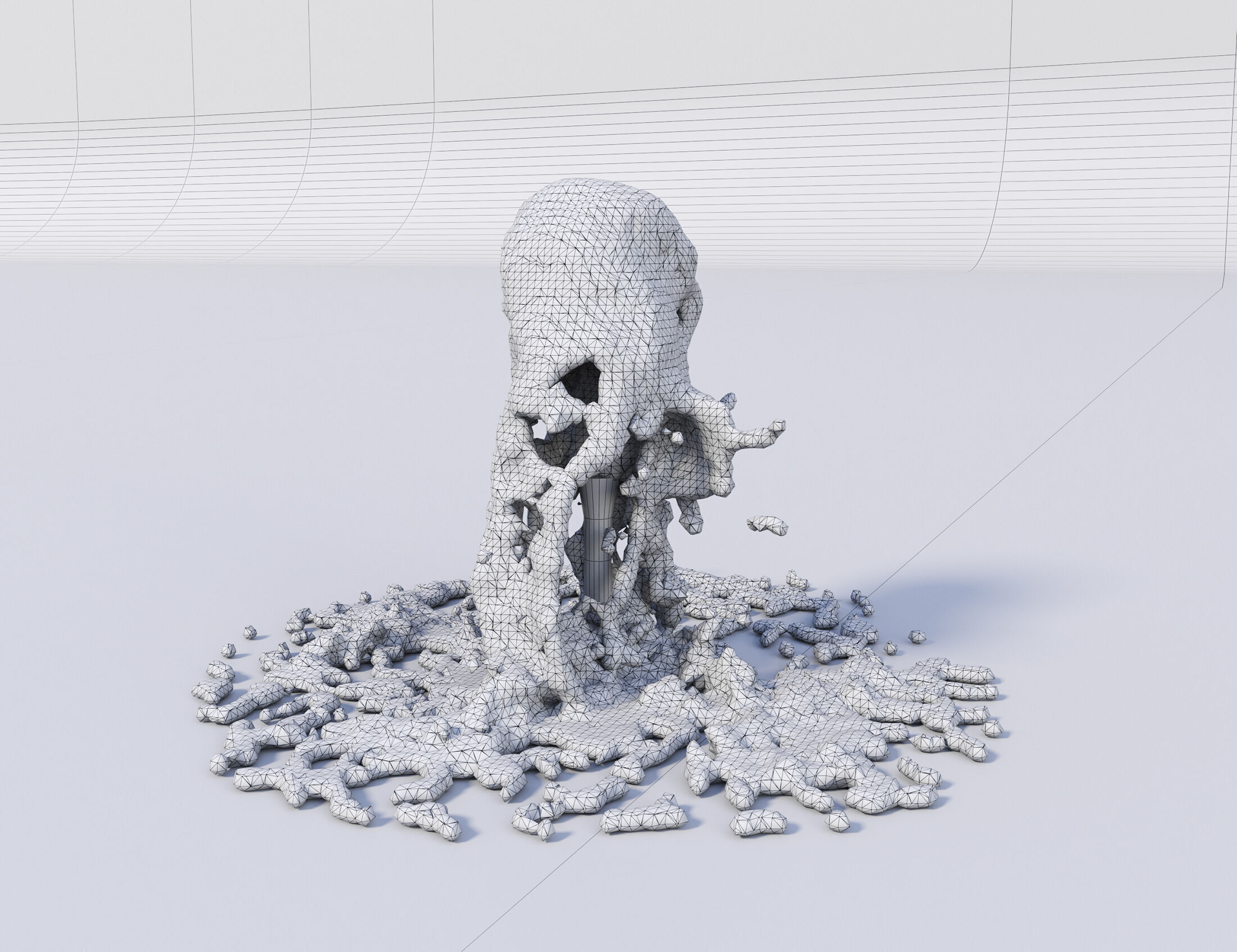 Two Animated Small Fountains  3D model_12