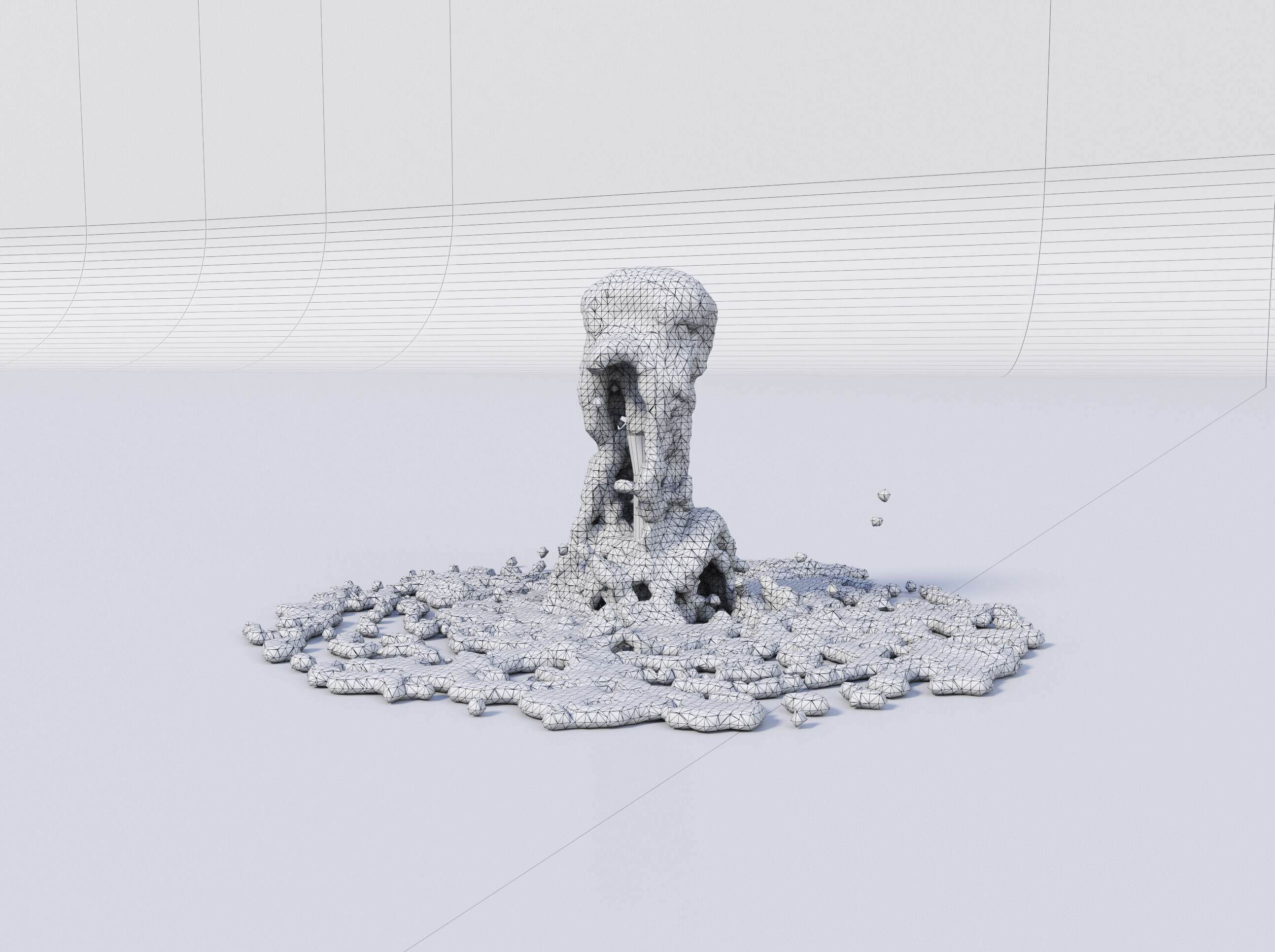 Two Animated Small Fountains  3D model_7