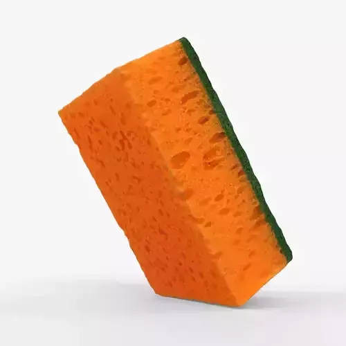 Photorealistic 3D scan of sponge Low-poly 3D model