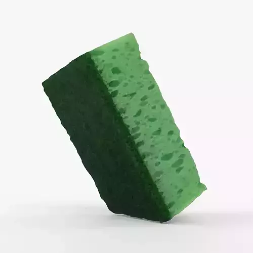 Photorealistic 3D scan of sponge Low-poly 3D model