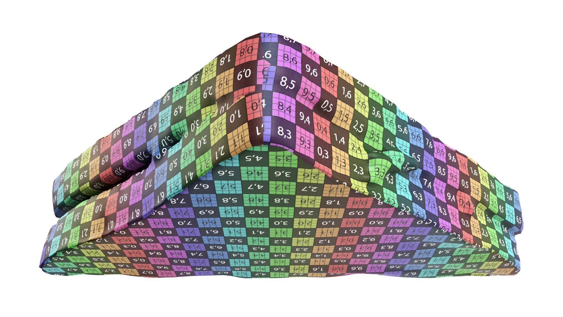 Sandwich with ham Low-poly 3D model_10