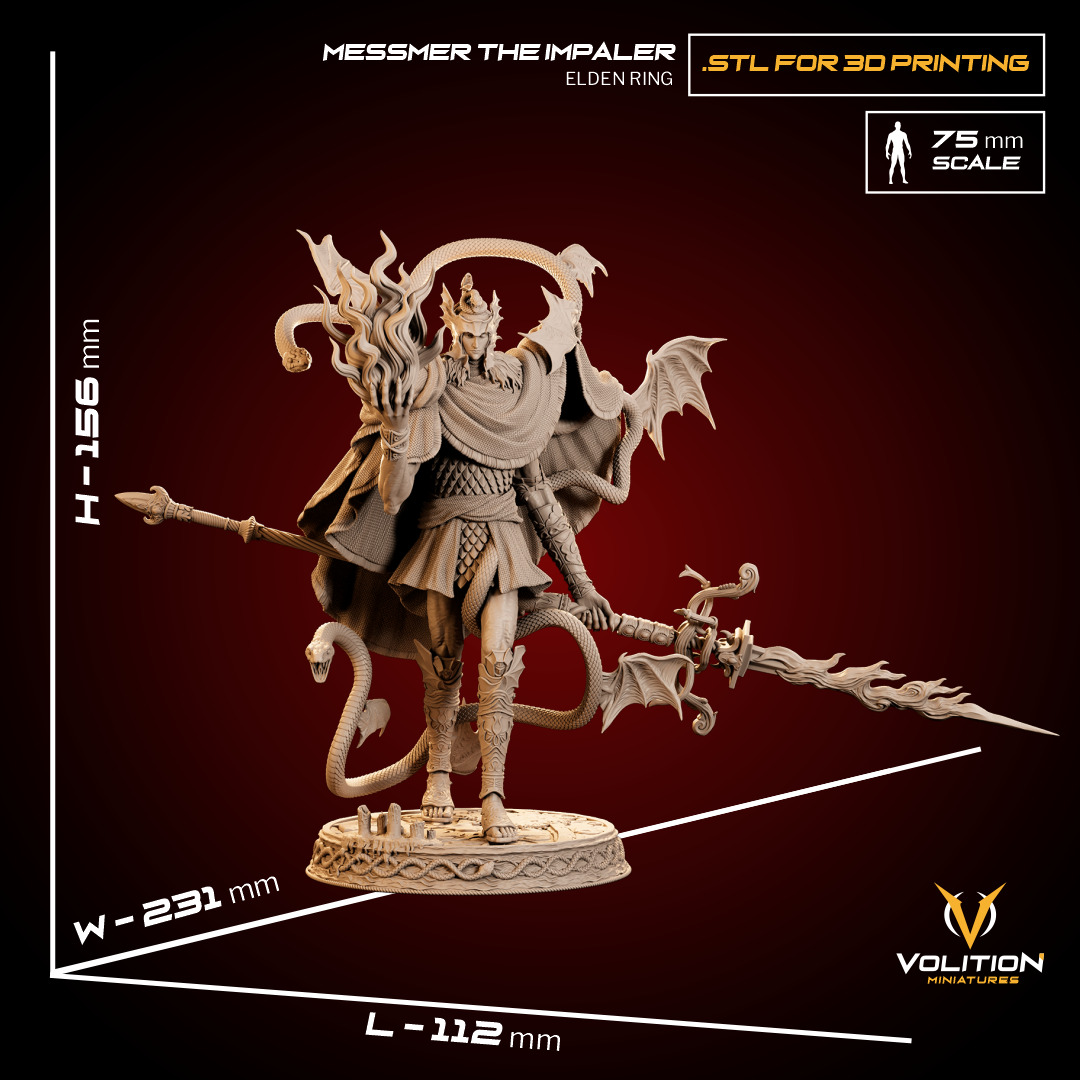 Messmer the Impaler - Elden Ring Fan Art 3D print model_11