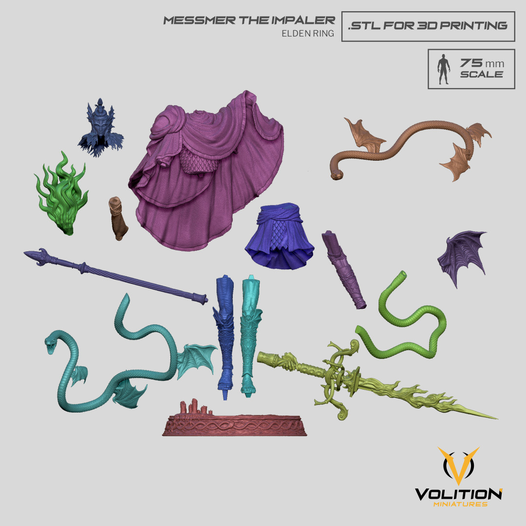 Messmer the Impaler - Elden Ring Fan Art 3D print model_12