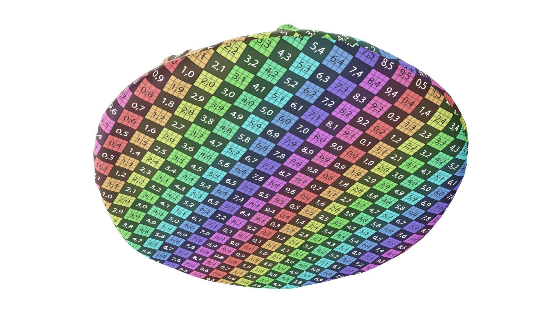 Small pizza with cheese and sausage Low-poly 3D model_9