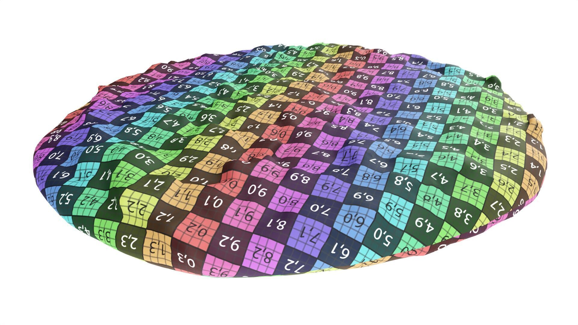 Small pizza with cheese and sausage Low-poly 3D model_8