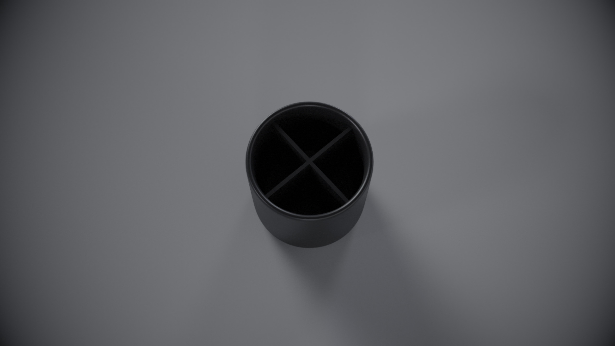 Minimalist 3D Printable Pen Holder Organizer with 4 Compartments 3D print model_5