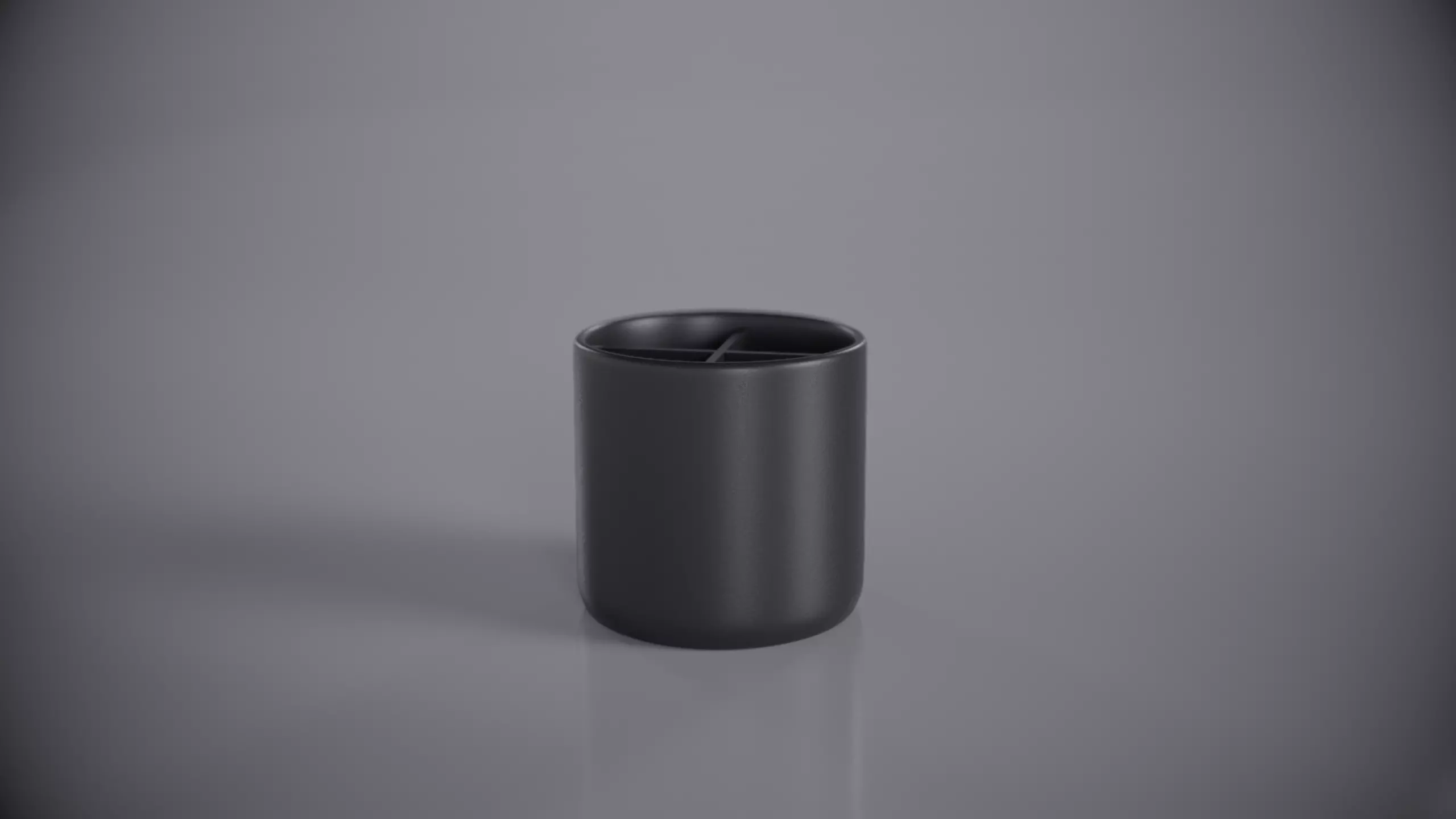 Minimalist 3D Printable Pen Holder Organizer with 4 Compartments 3D print model_0