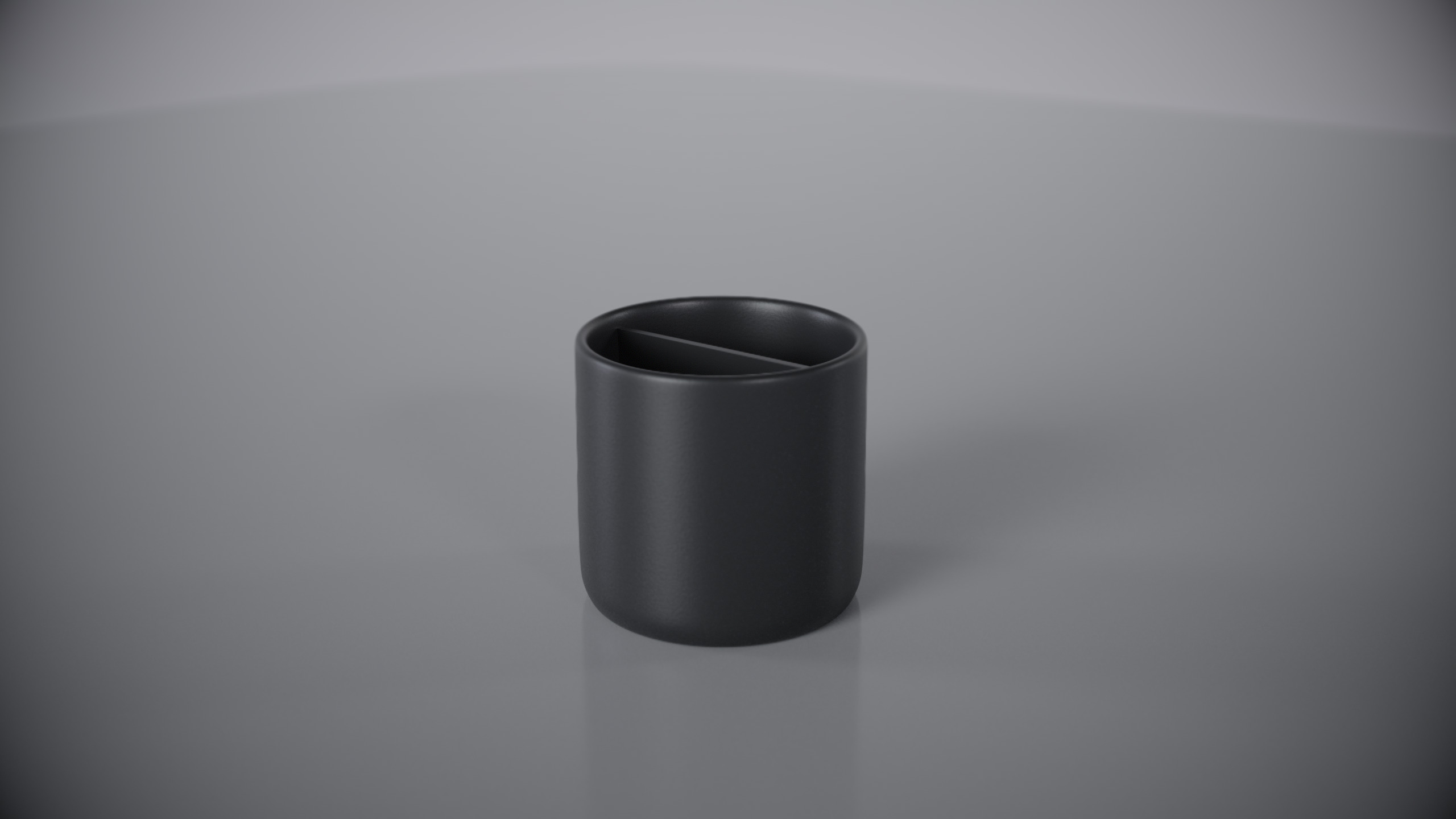 Minimalist 3D Printable Pen Holder Organizer with 4 Compartments 3D print model_8