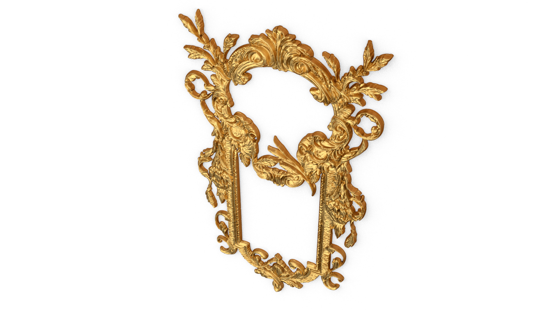 Classic decor ornament carved 68  3D model_3