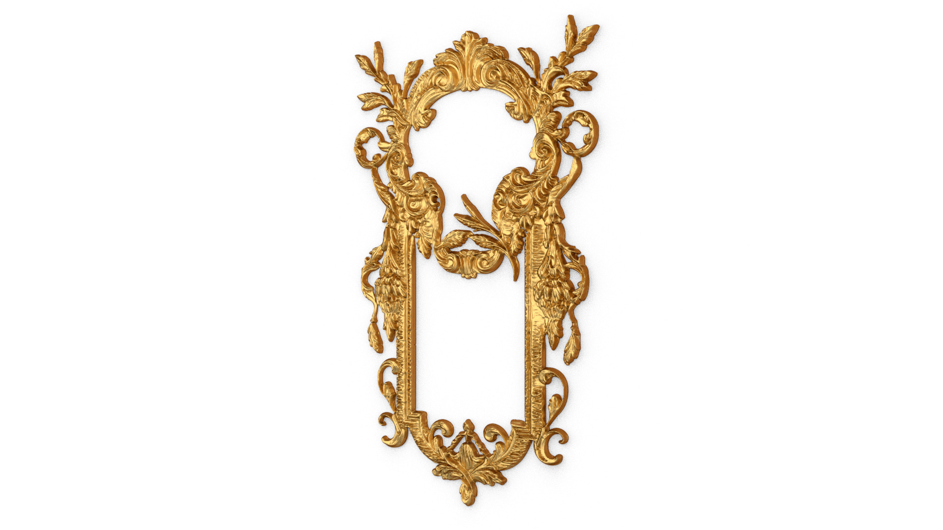 Classic decor ornament carved 68  3D model_1