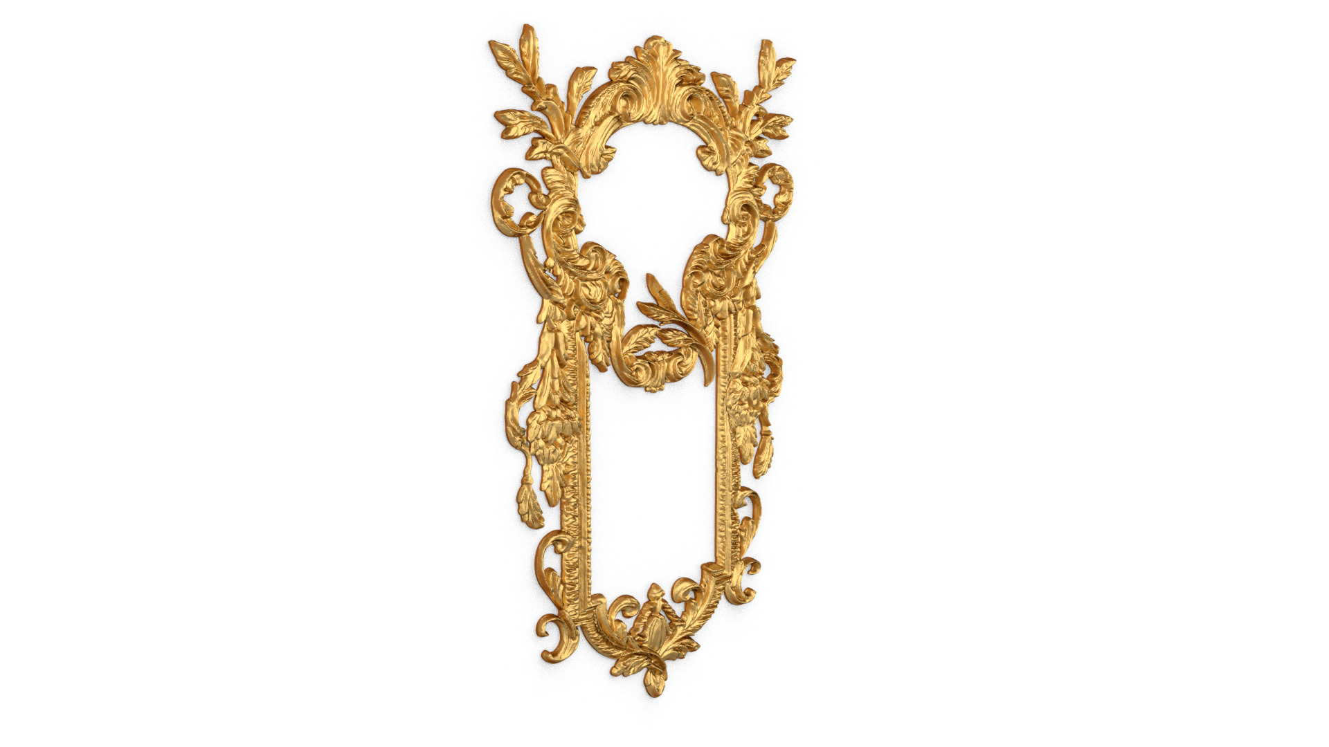 Classic decor ornament carved 68  3D model_2