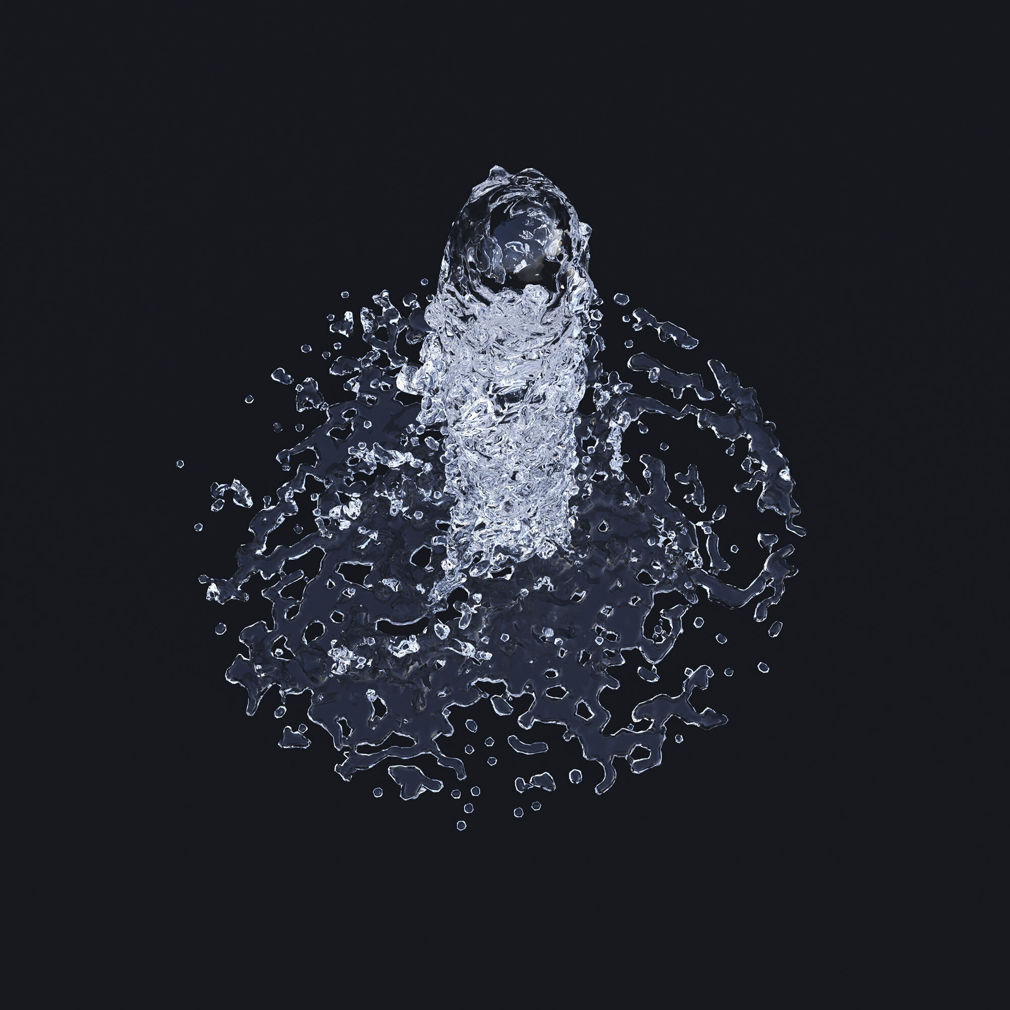 Two Animated Fountains  3D model_6