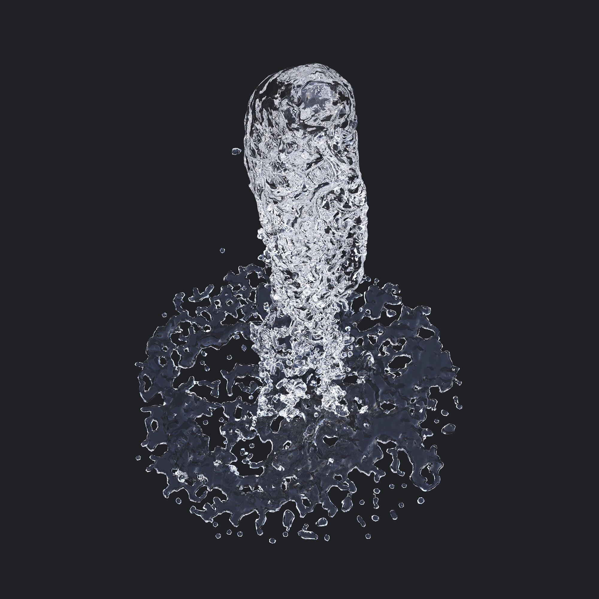 Two Animated Fountains  3D model_5