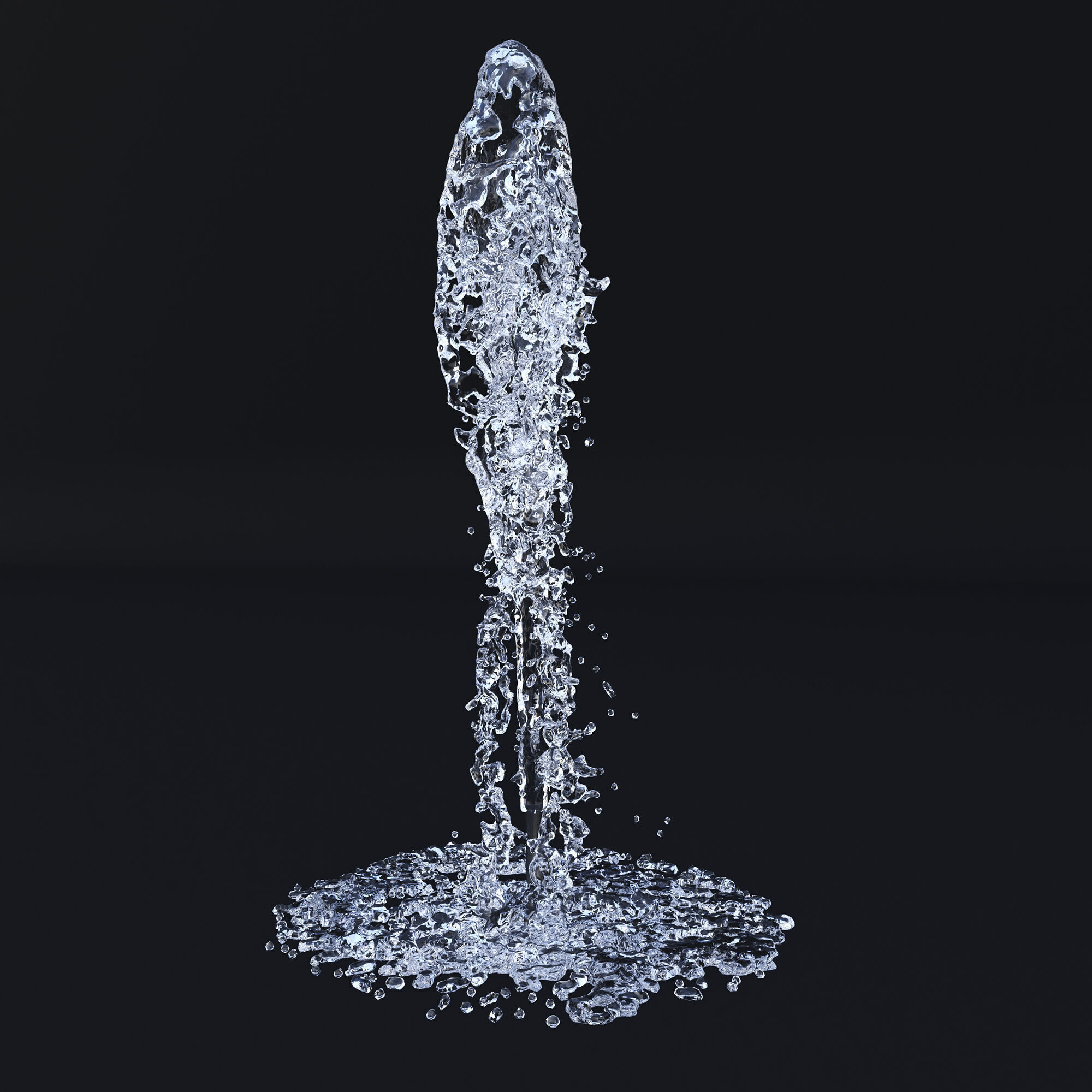 Two Animated Fountains  3D model_4