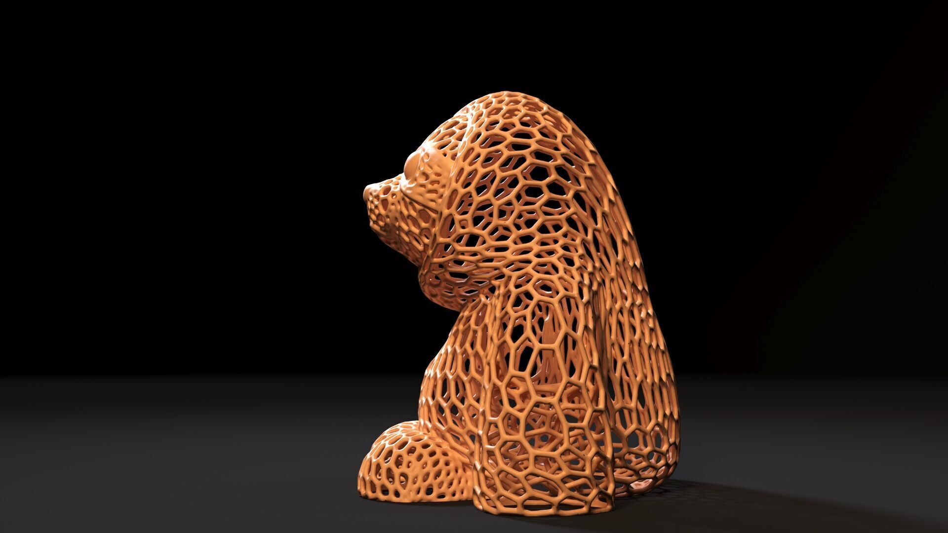 Sloth Voronoi 3D print model_3