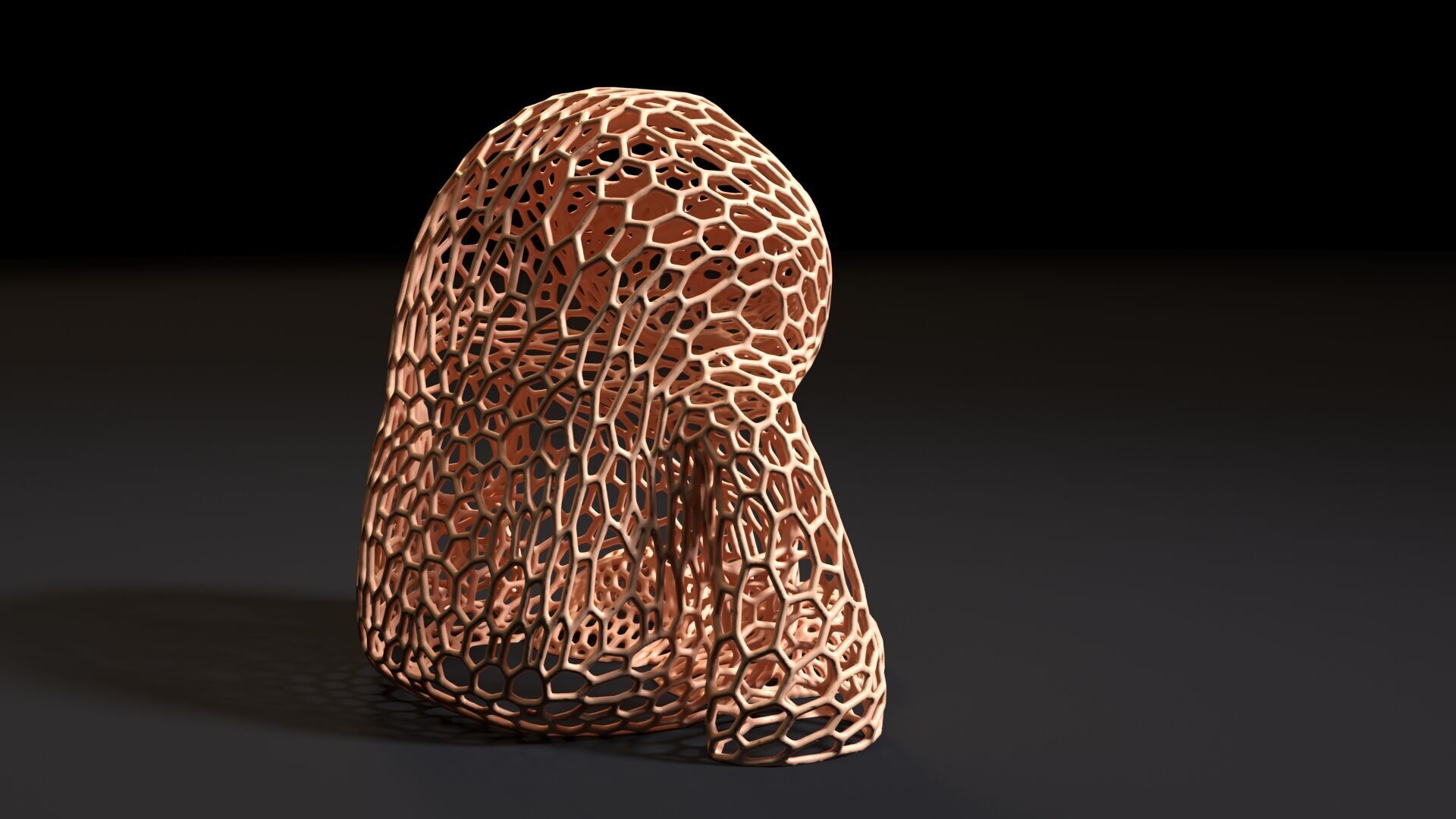 Sloth Voronoi 3D print model_6