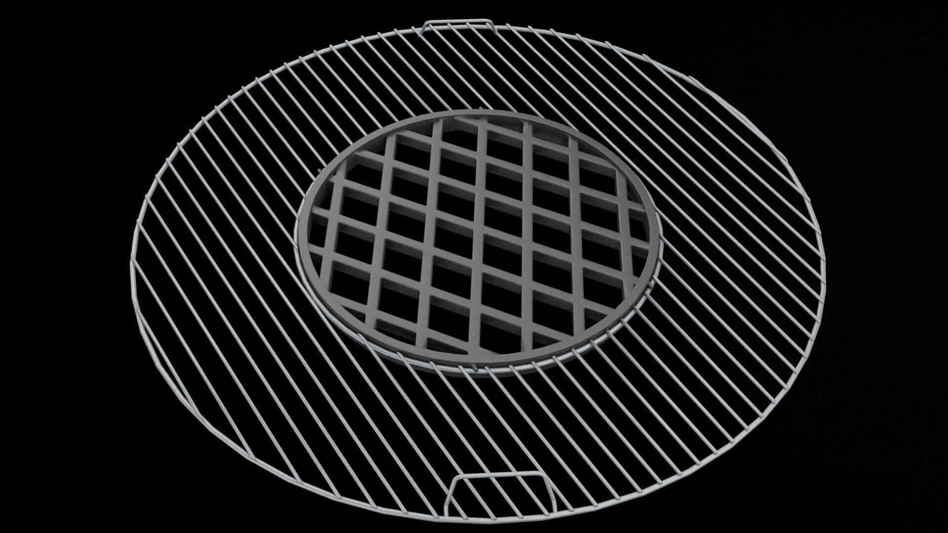 Barbecue Grid  3D model_5