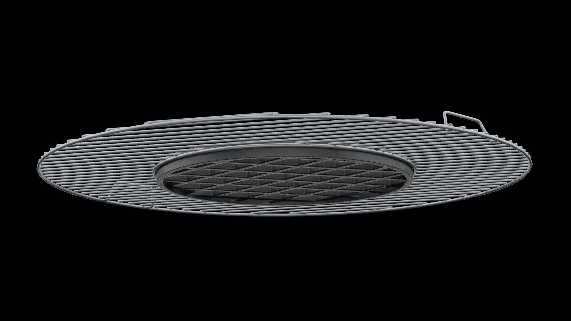 Barbecue Grid  3D model_4