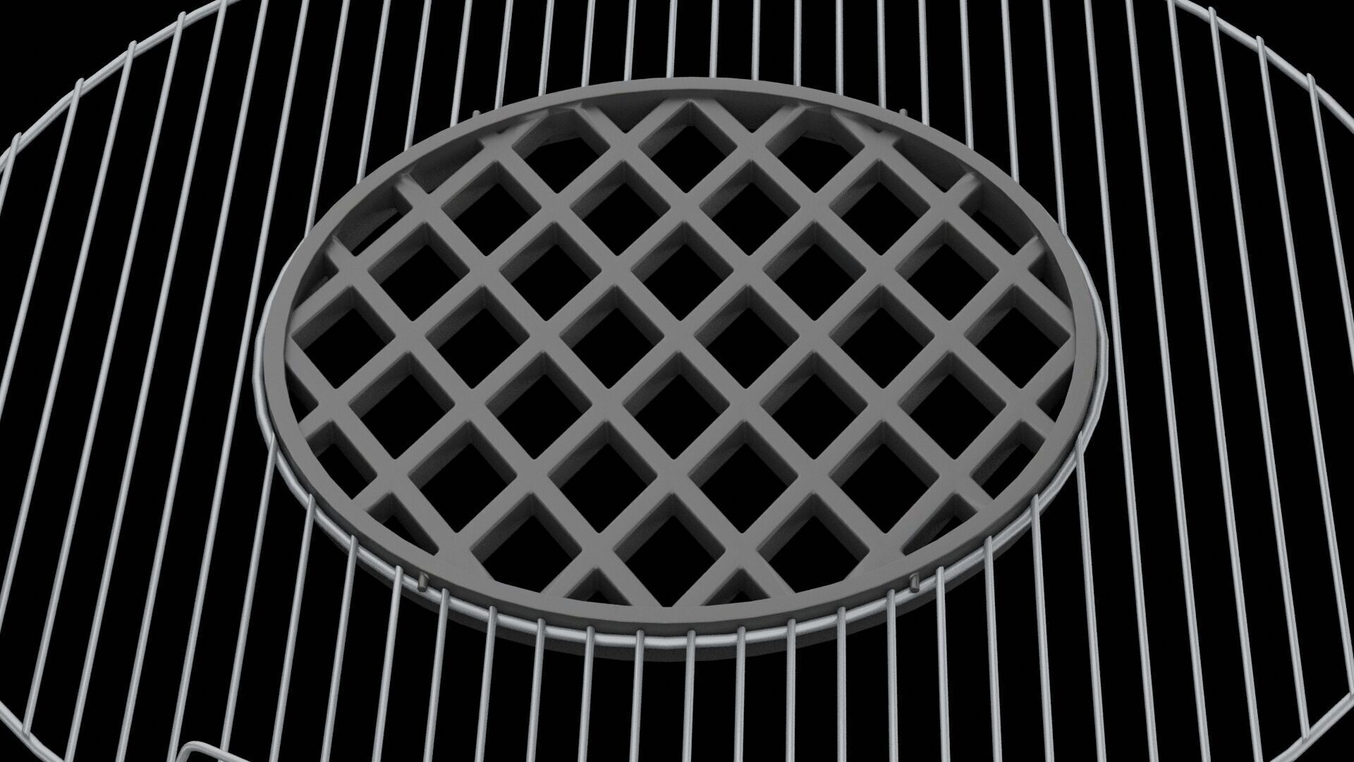 Barbecue Grid  3D model_3
