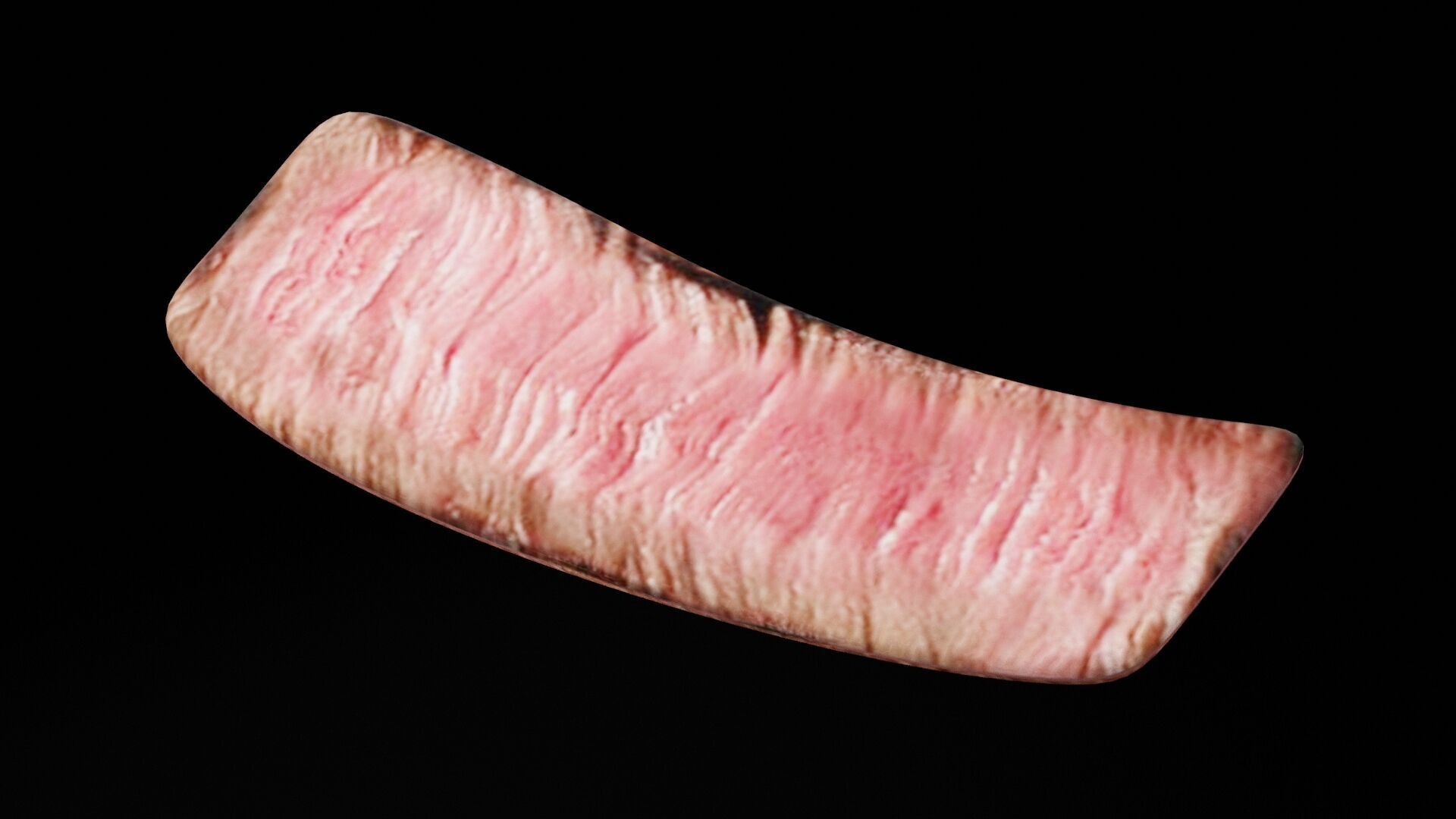 Slice of Beef Low-poly 3D model_3