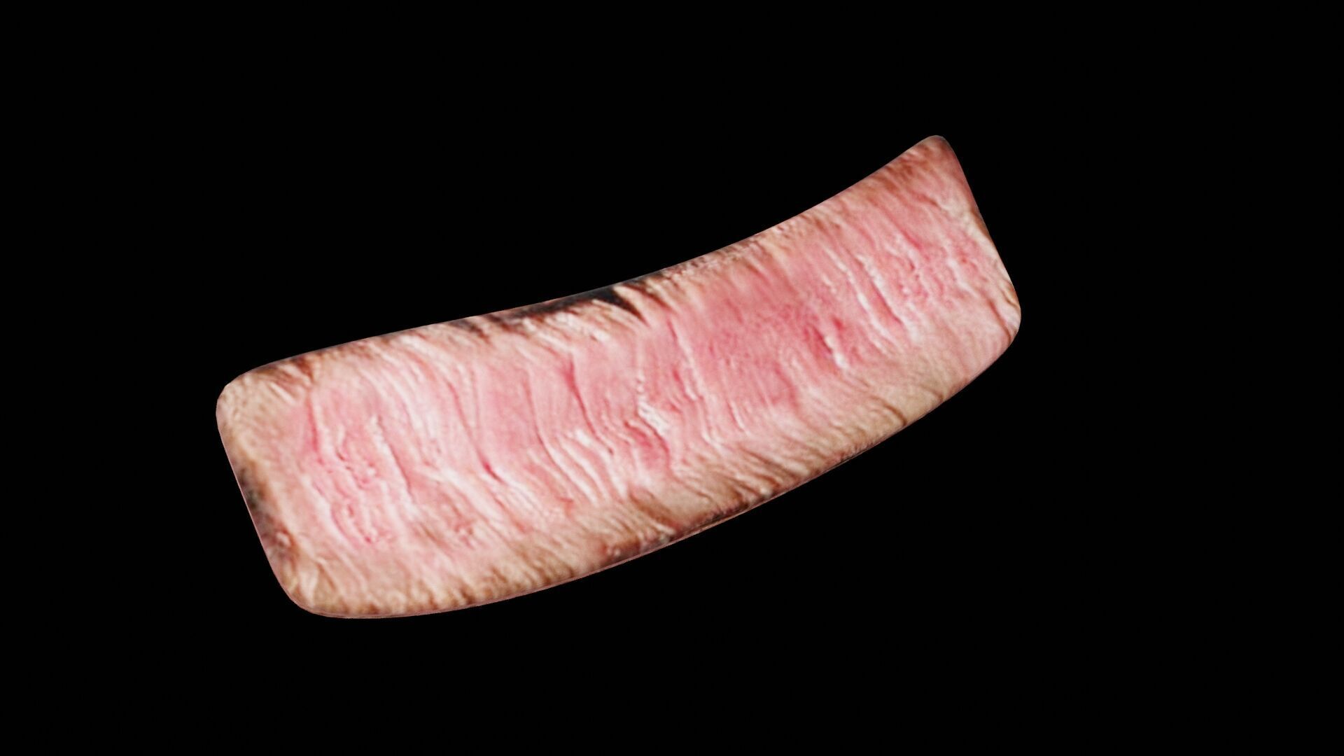 Slice of Beef Low-poly 3D model_1