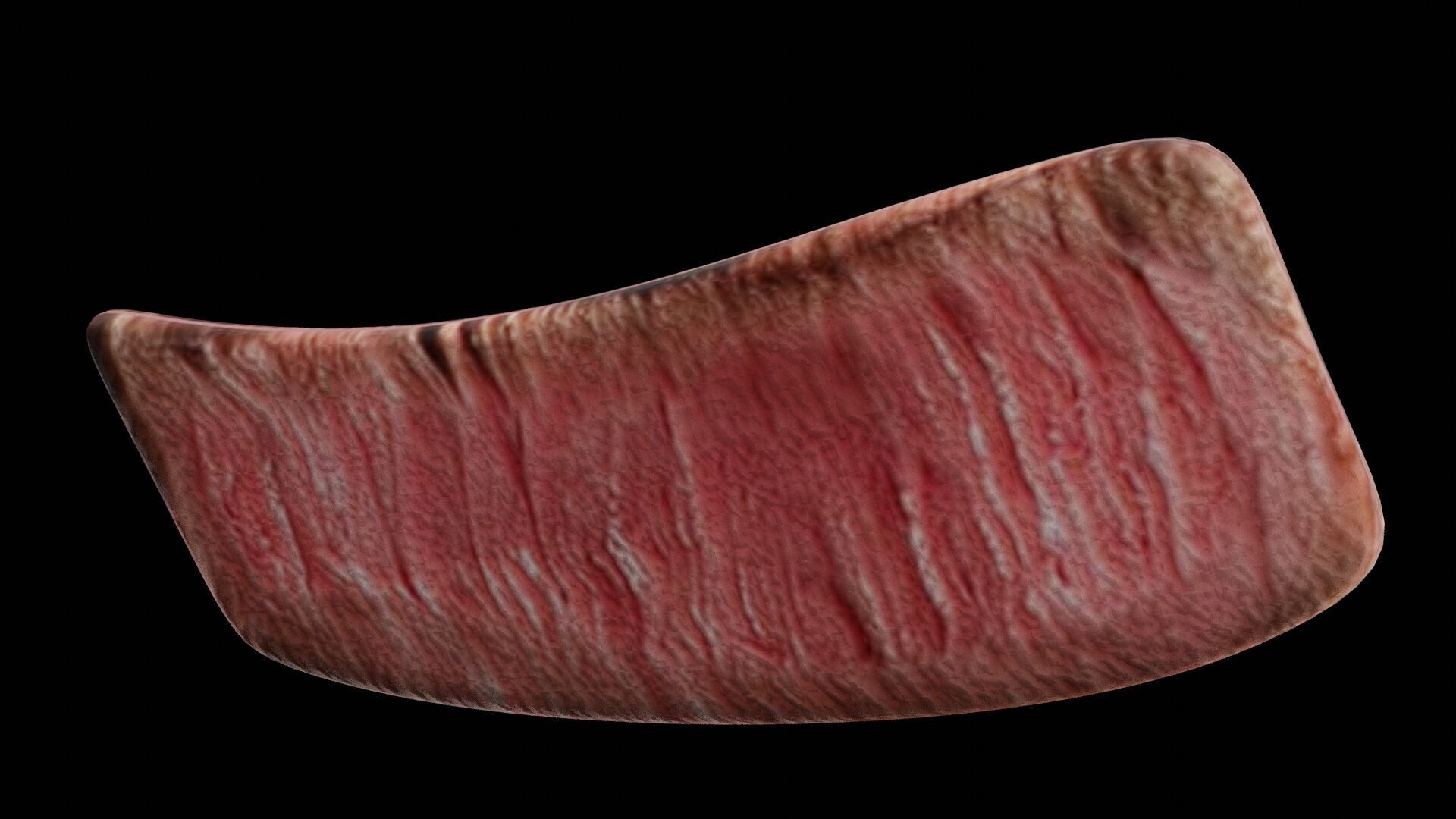 Slice of Beef Low-poly 3D model_4