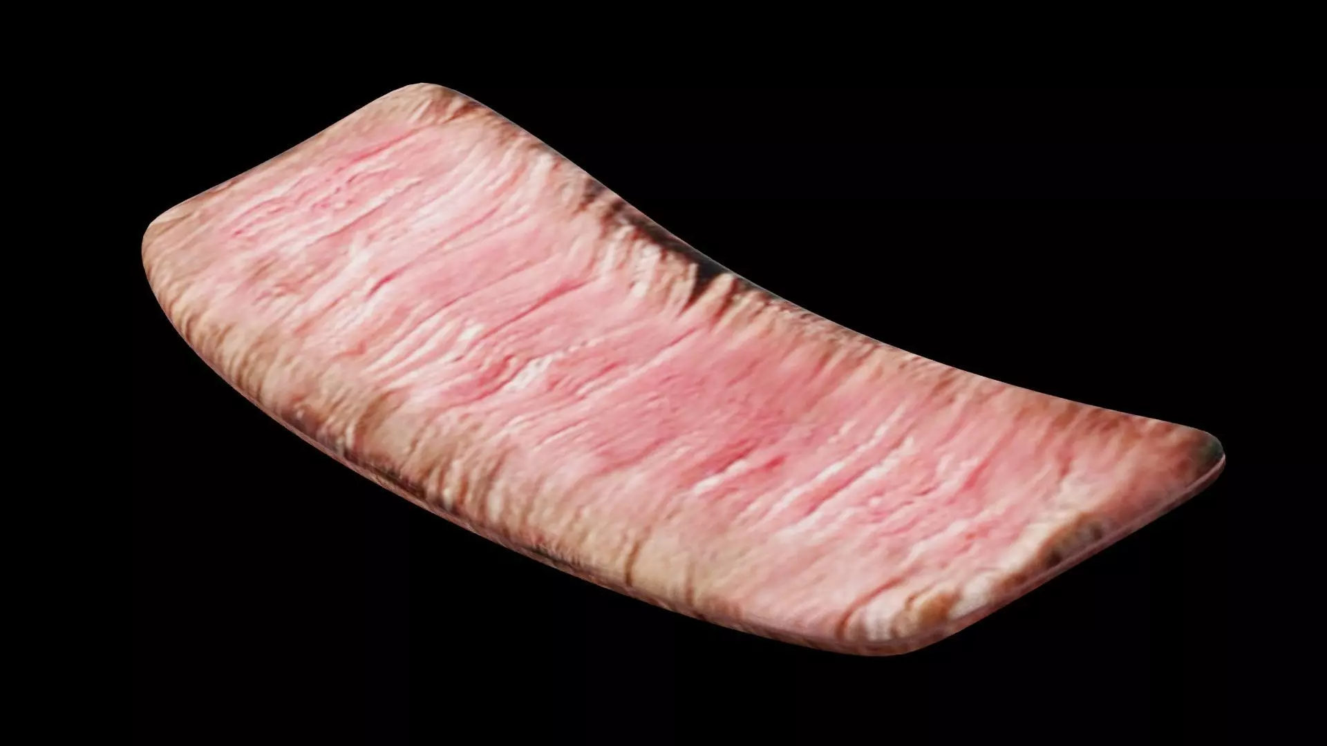 Slice of Beef Low-poly 3D model_0