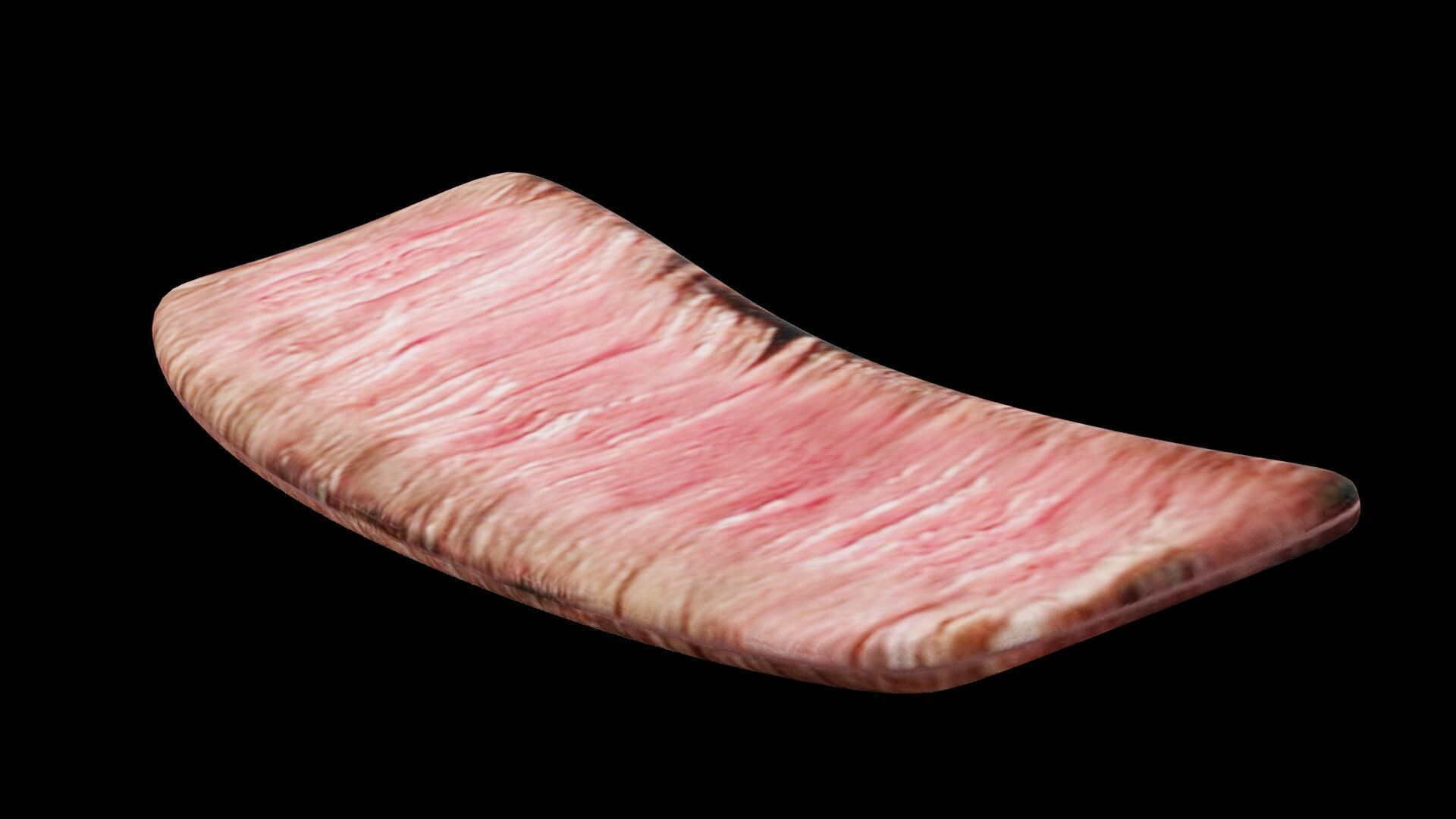 Slice of Beef Low-poly 3D model_2