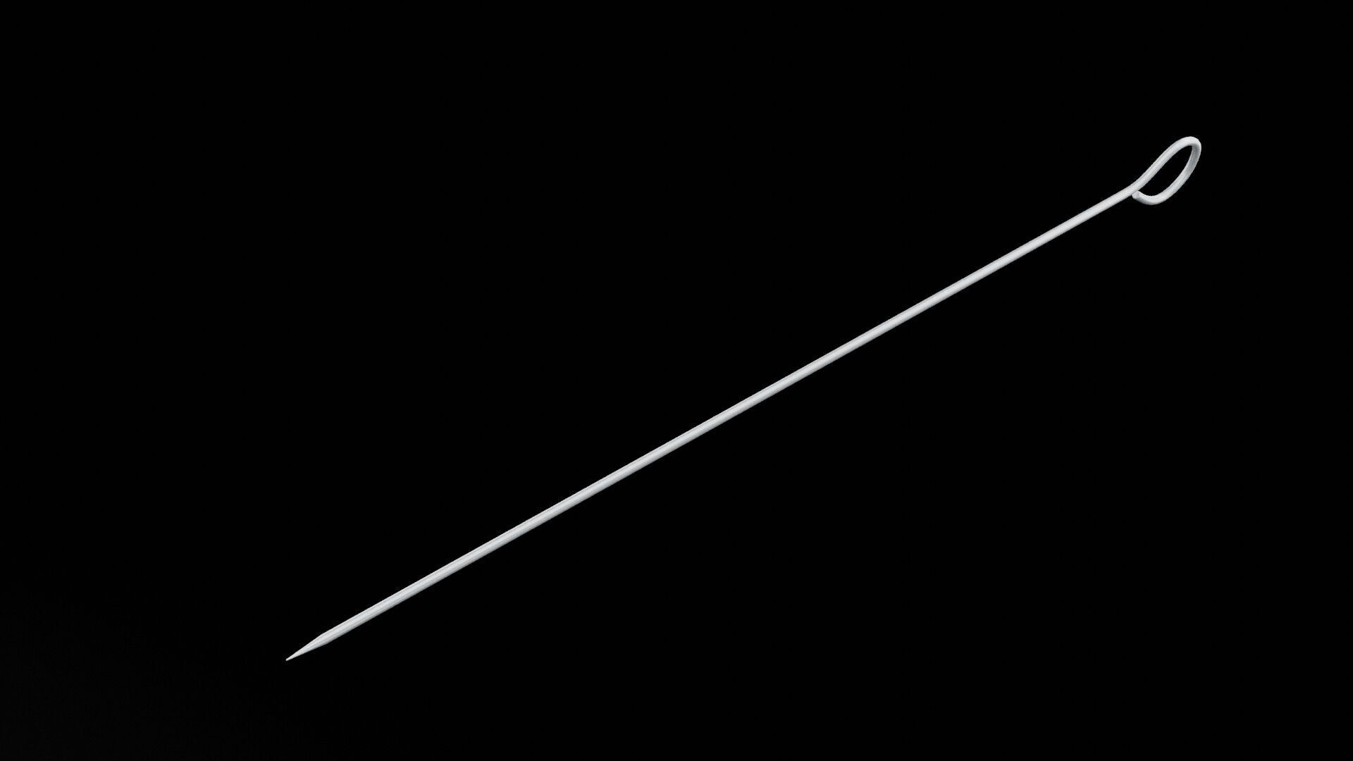 Barbecue Skewer Low-poly 3D model_4