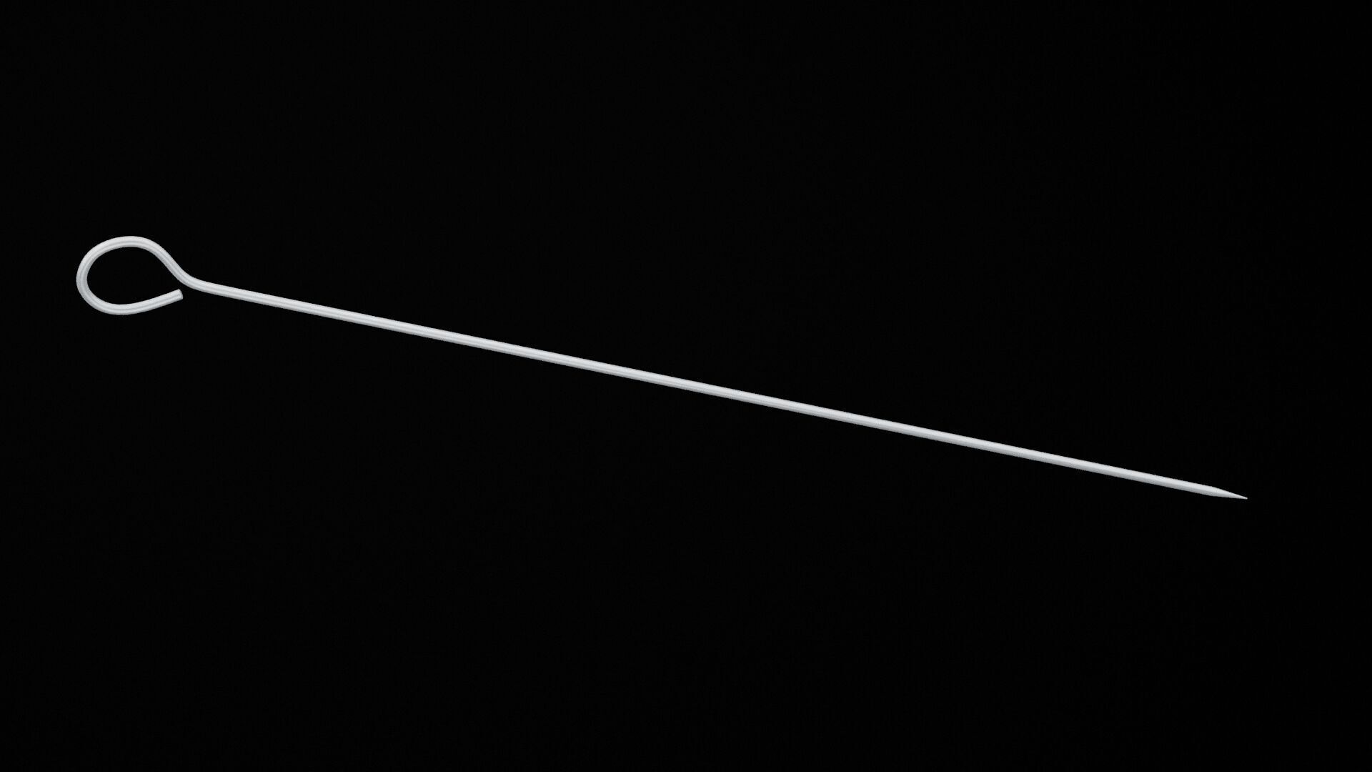 Barbecue Skewer Low-poly 3D model_1