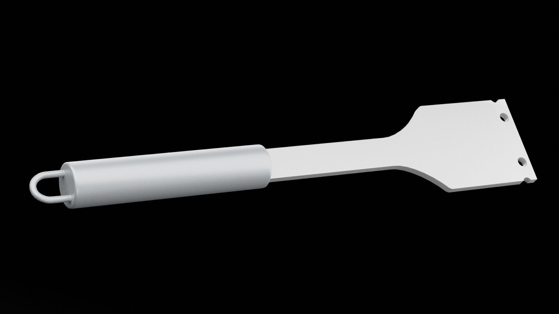 Barbecue Scraper Low-poly 3D model_4