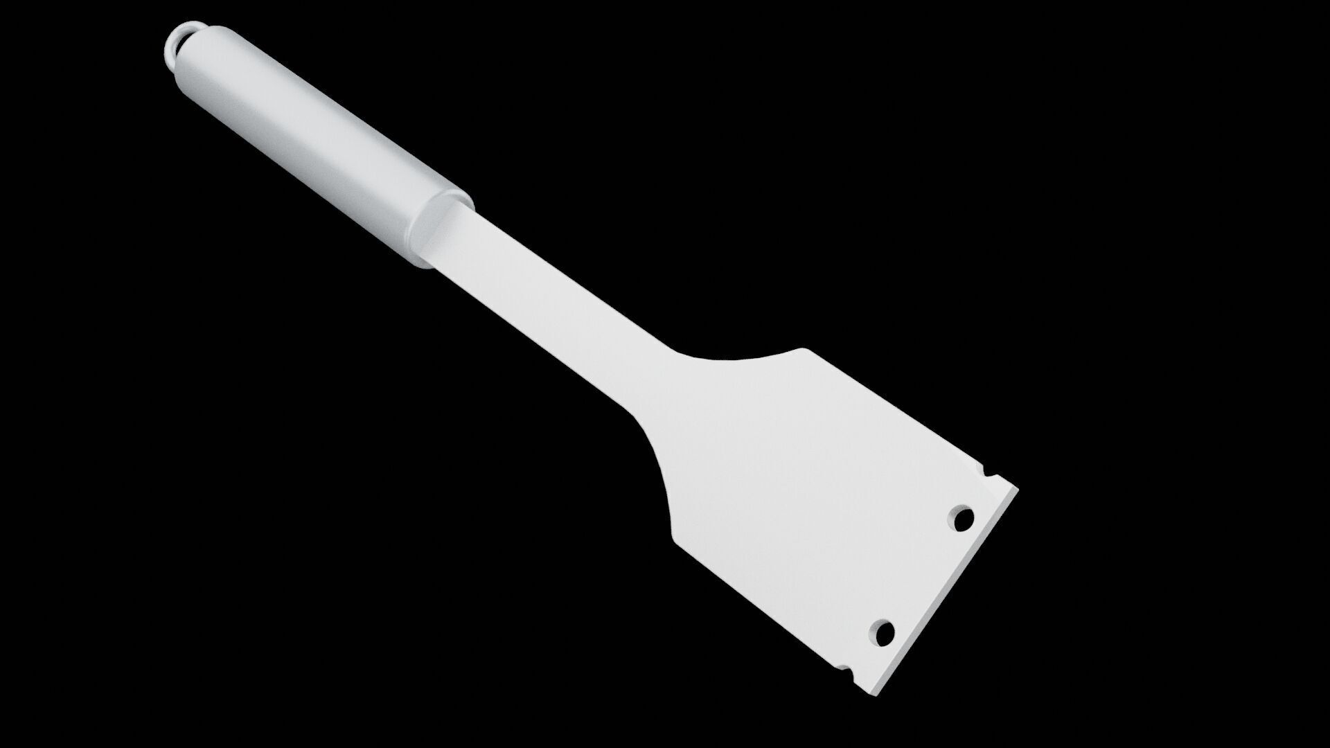 Barbecue Scraper Low-poly 3D model_5