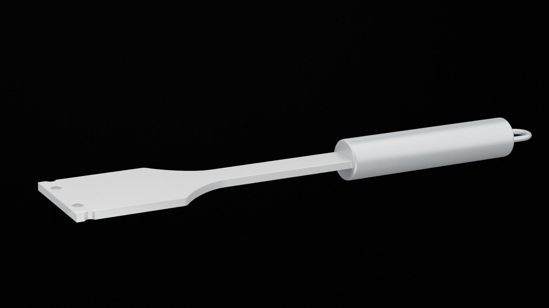 Barbecue Scraper Low-poly 3D model_2