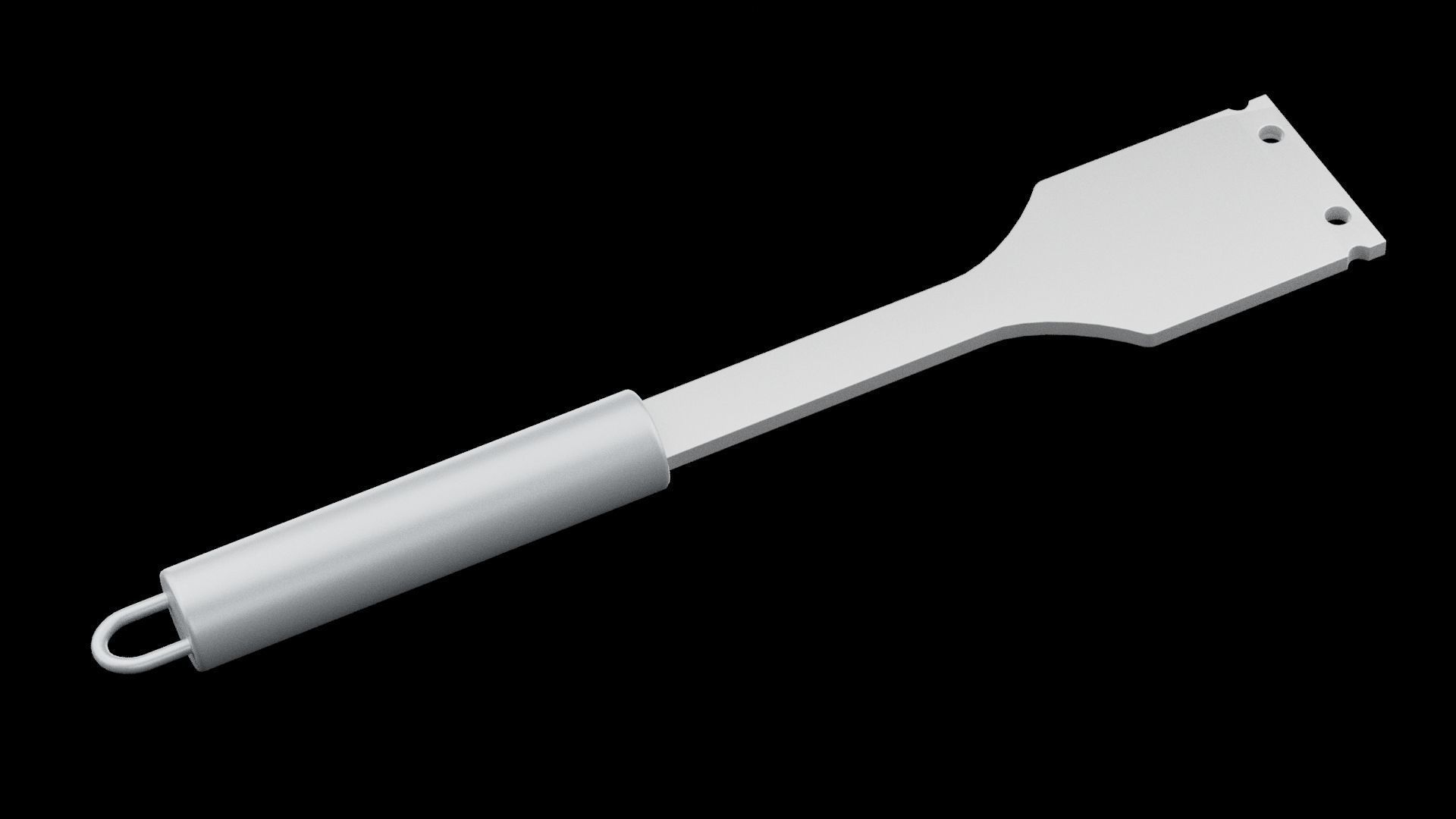 Barbecue Scraper Low-poly 3D model_1