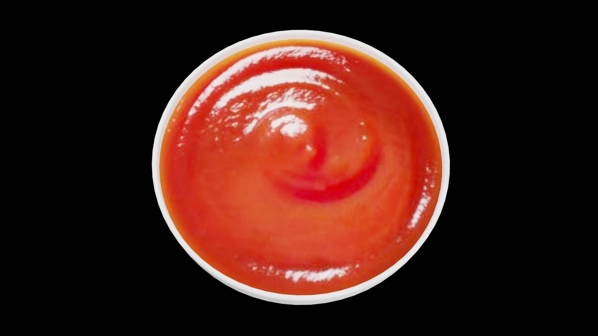 Ketchup Sauce  Low-poly 3D model_1