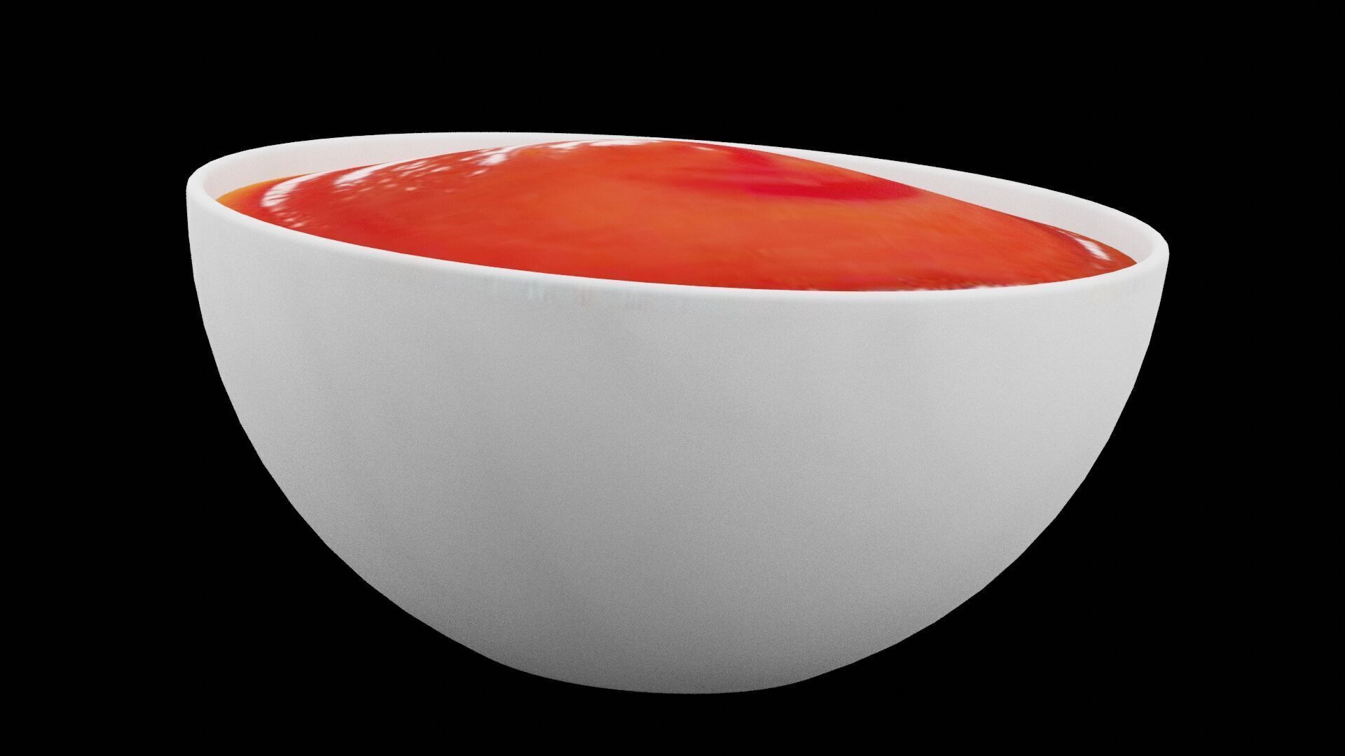 Ketchup Sauce  Low-poly 3D model_3