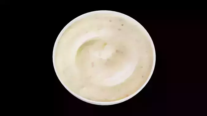Ranch Sauce Food Low-poly 3D model