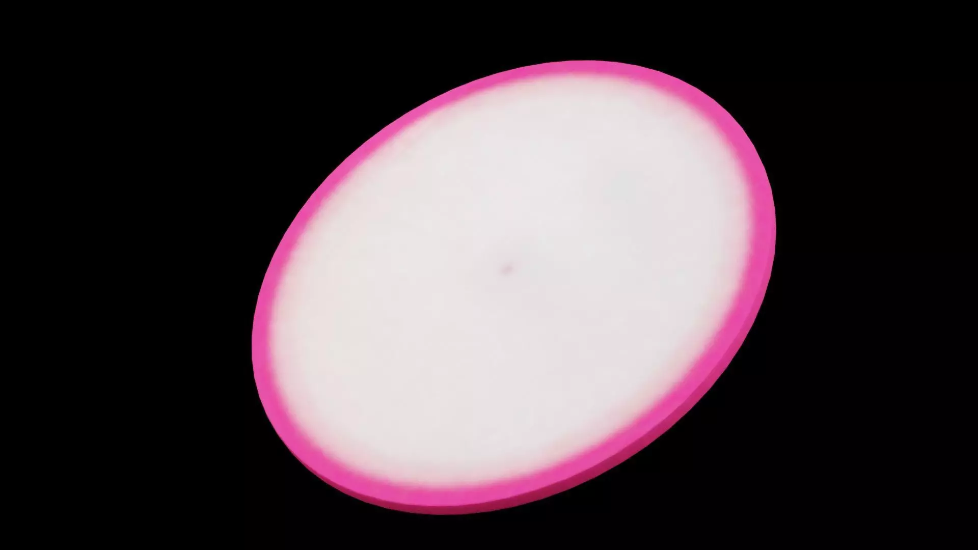 Slice of Radish Low-poly 3D model