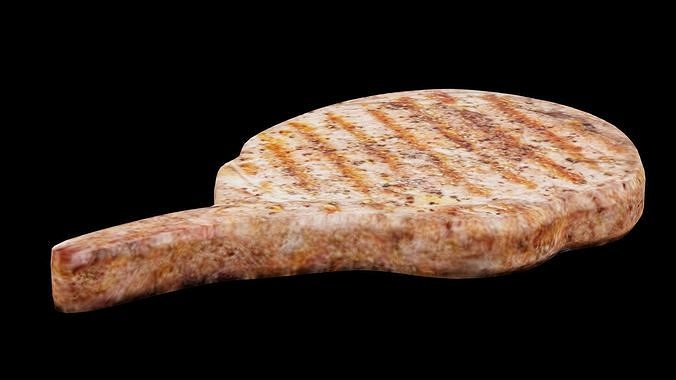 Prime Rib Meat Low-poly 3D model 2