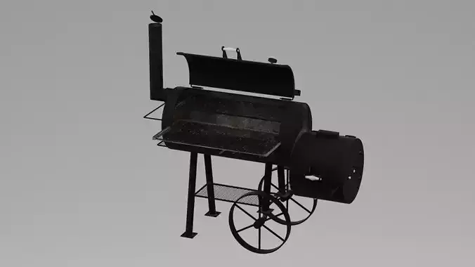 Open Offset Smoker
