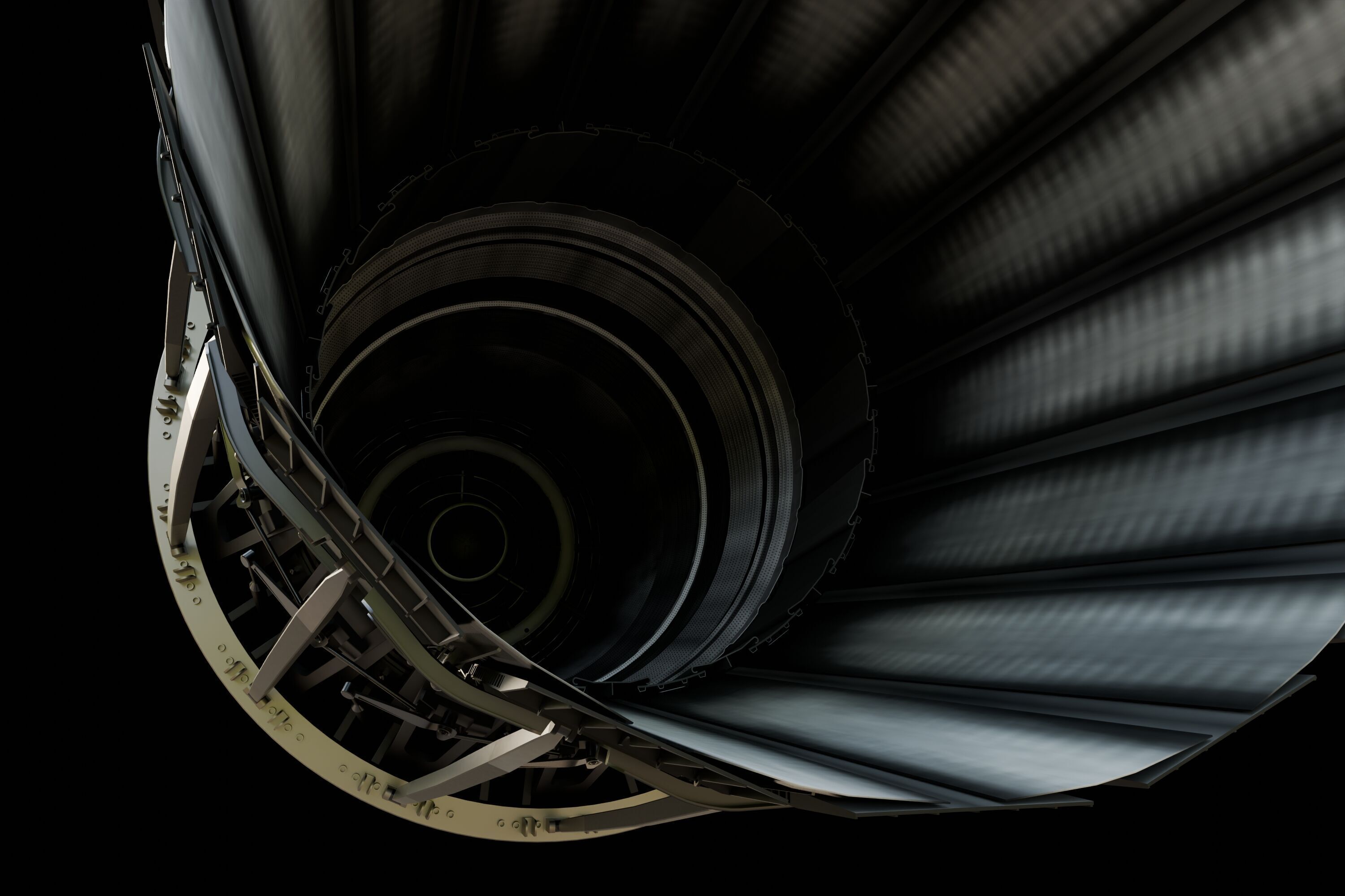 F-15 Engine Nozzle 3D model_2