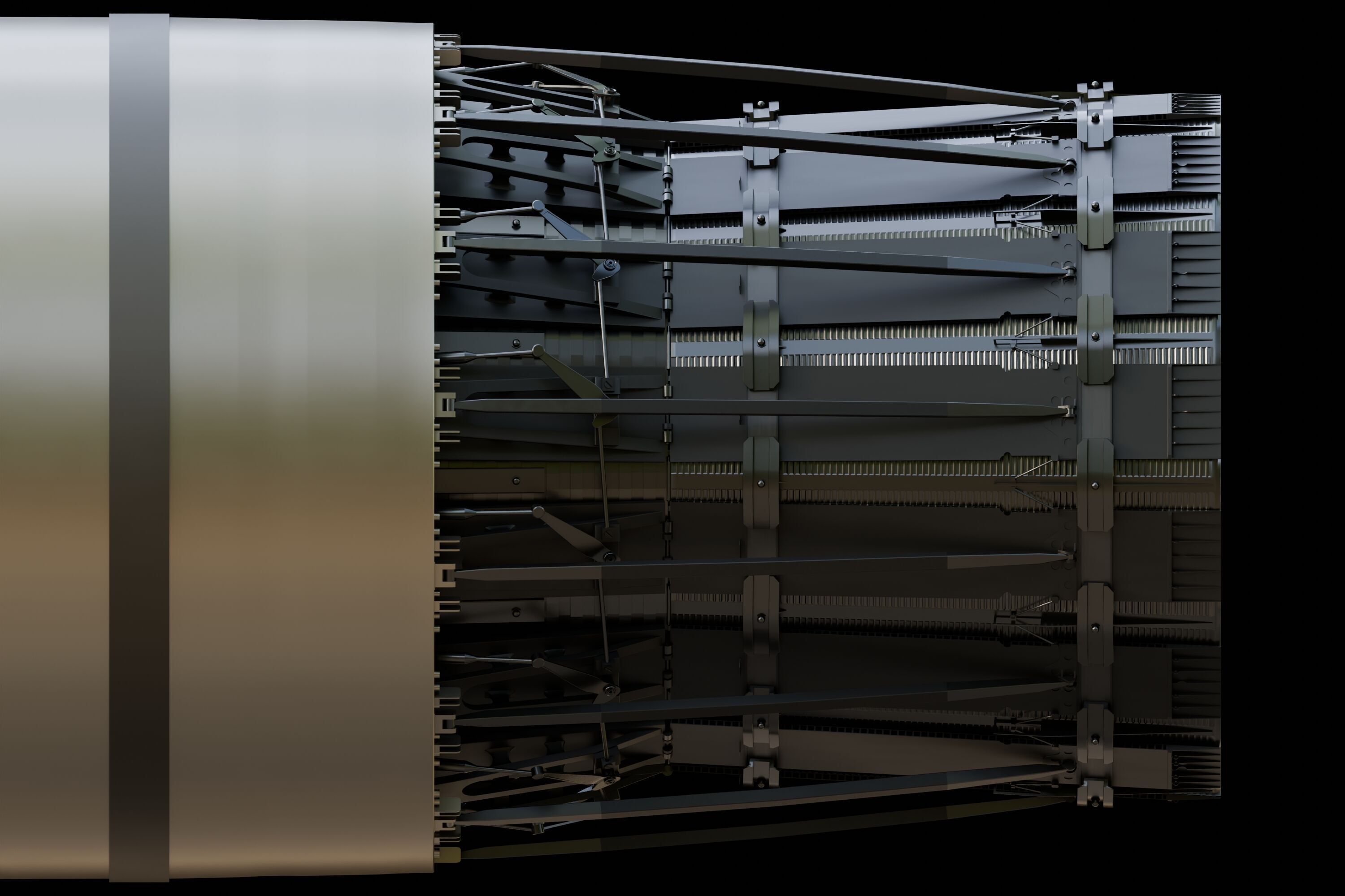 F-15 Engine Nozzle 3D model_4