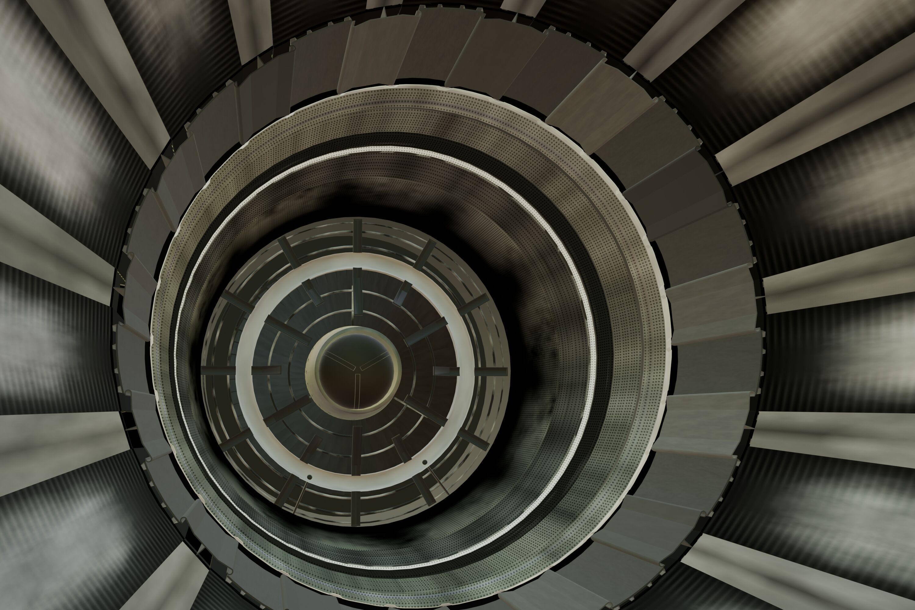 F-15 Engine Nozzle 3D model_8